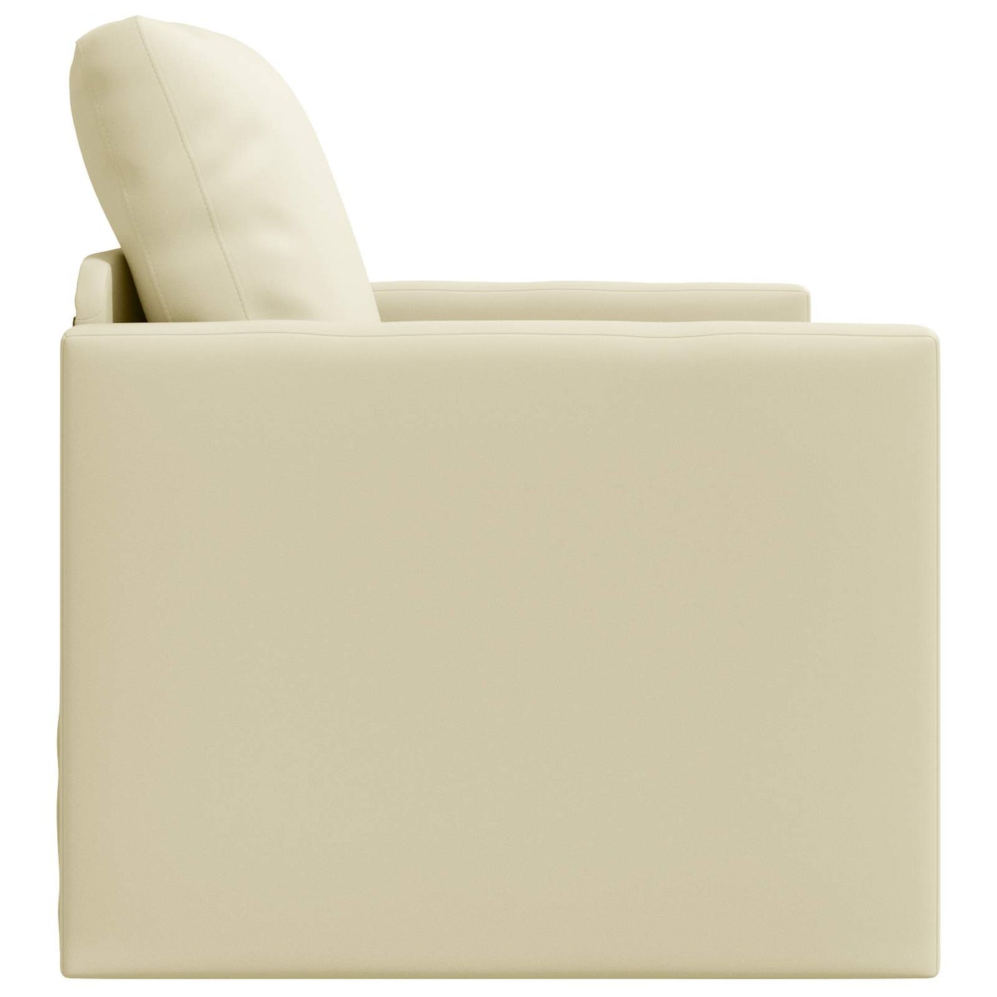 Schlafsofa 60cm Creme Kunstleder