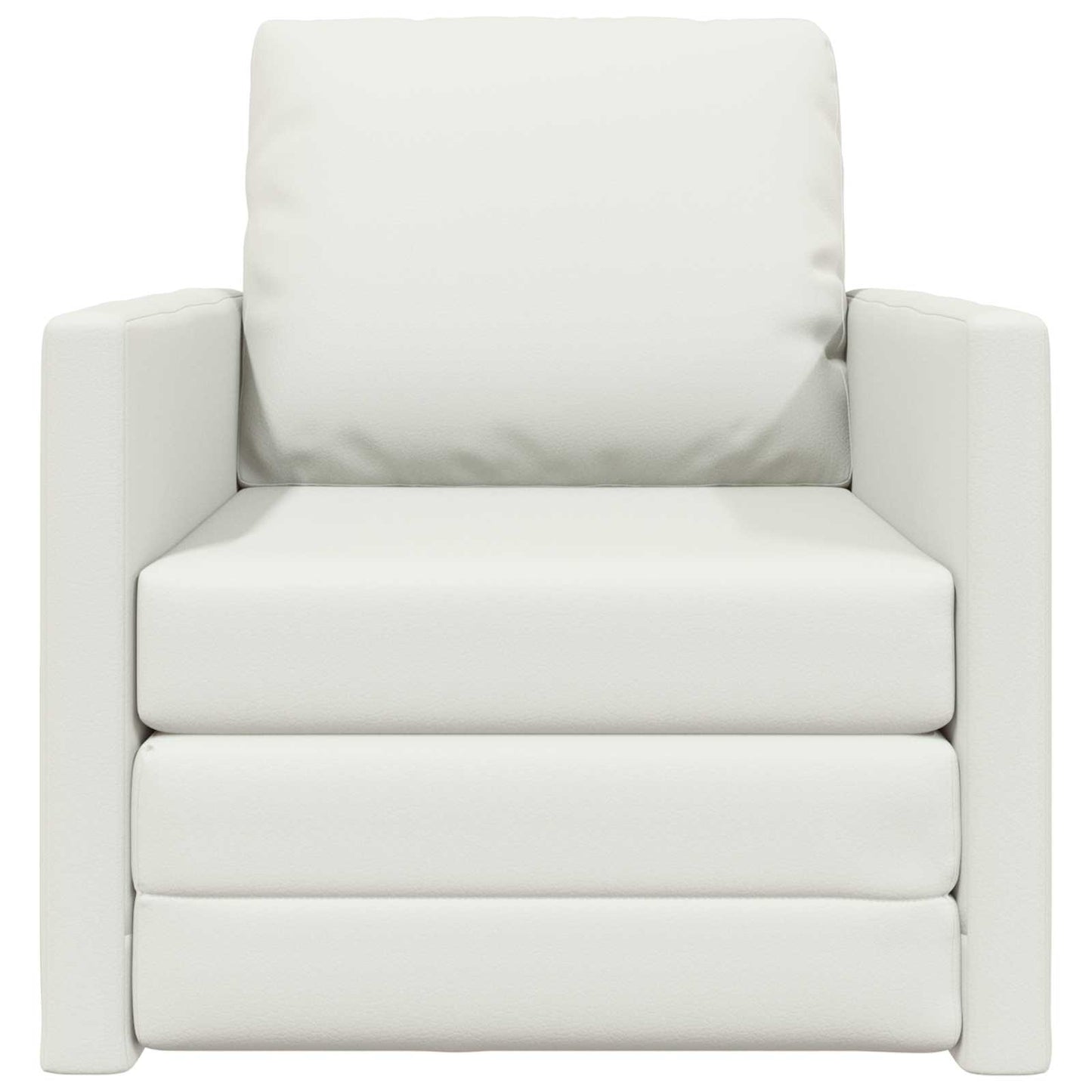 Schlafsofa 60cm Weiß Kunstleder