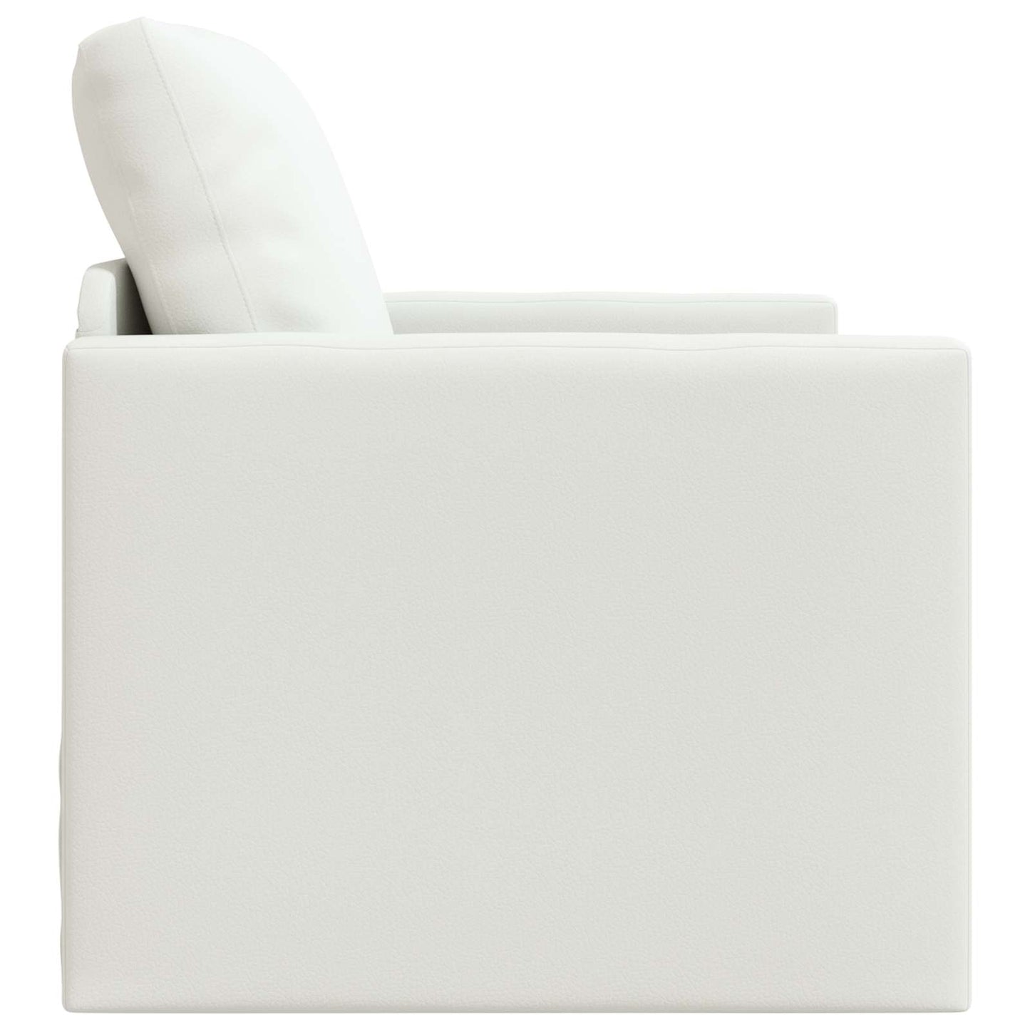 Schlafsofa 60cm Weiß Kunstleder