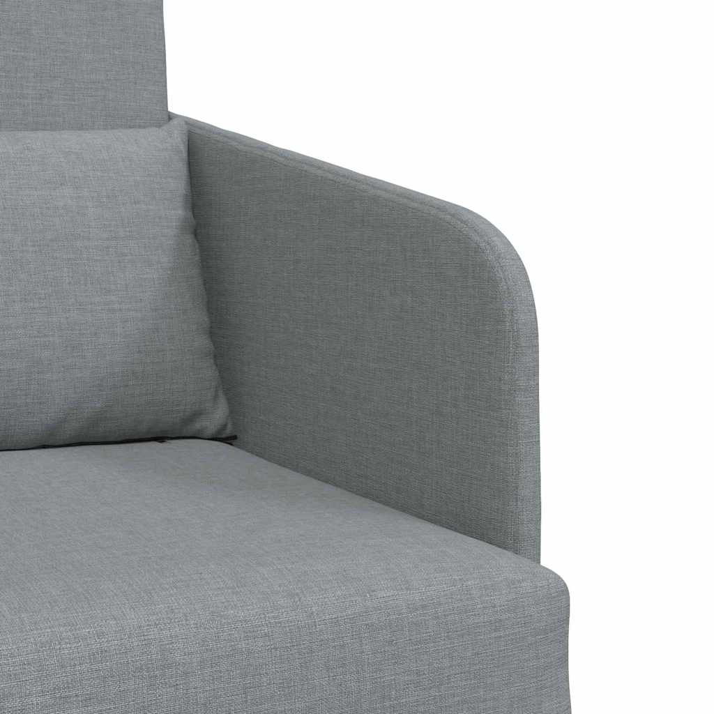 Schlafsofa Hellgrau 65 x 80 x 83 cm Stoff