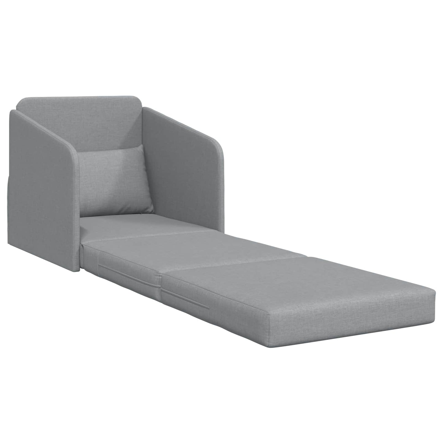 Schlafsofa Hellgrau 65 x 80 x 83 cm Stoff