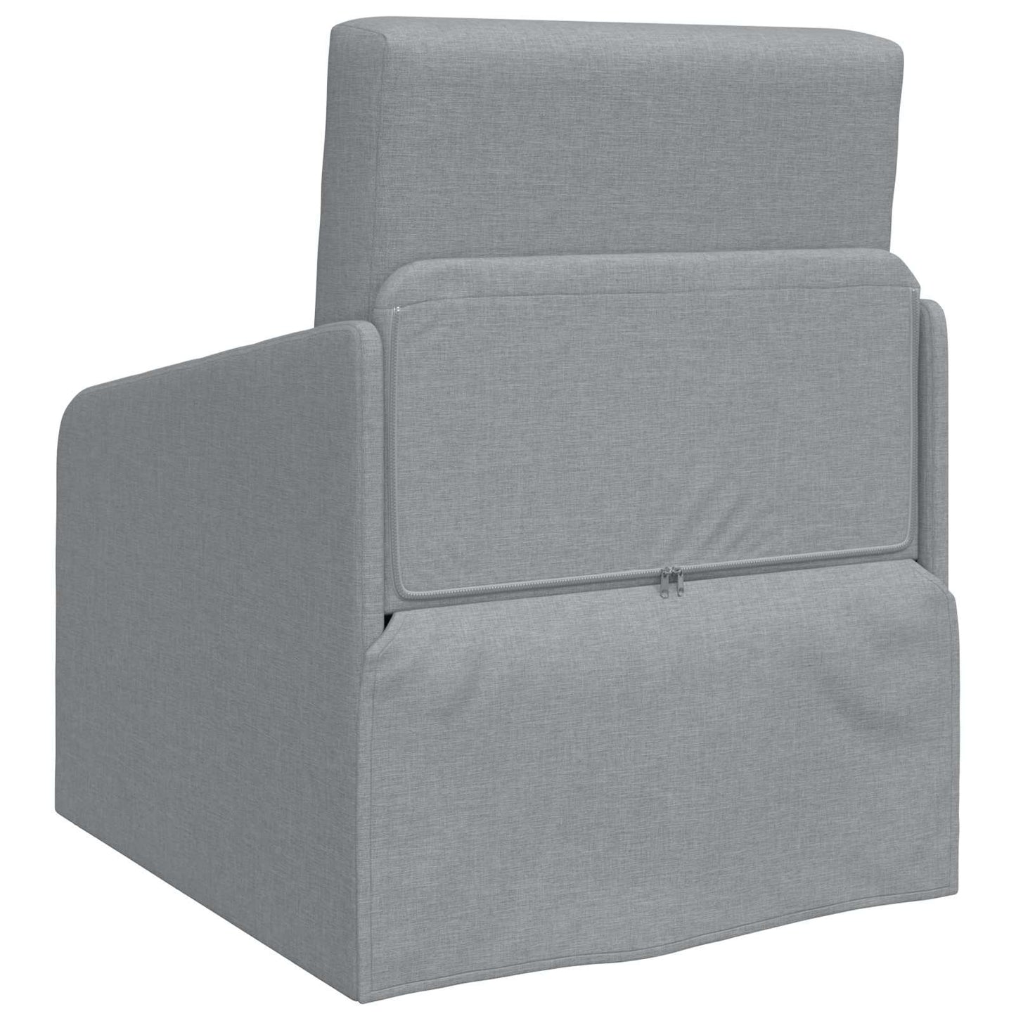 Schlafsofa Hellgrau 65 x 80 x 83 cm Stoff
