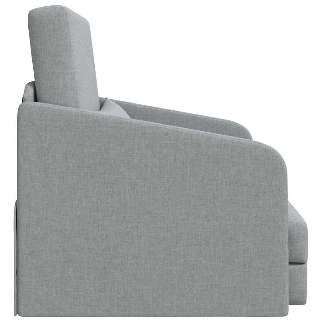 Schlafsofa Hellgrau 65 x 80 x 83 cm Stoff