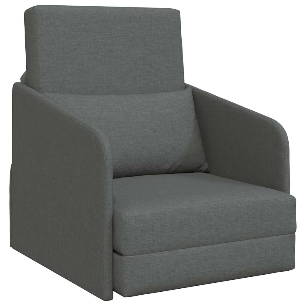 Schlafsofa Dunkelgrau 65 x 80 x 83 cm Stoff