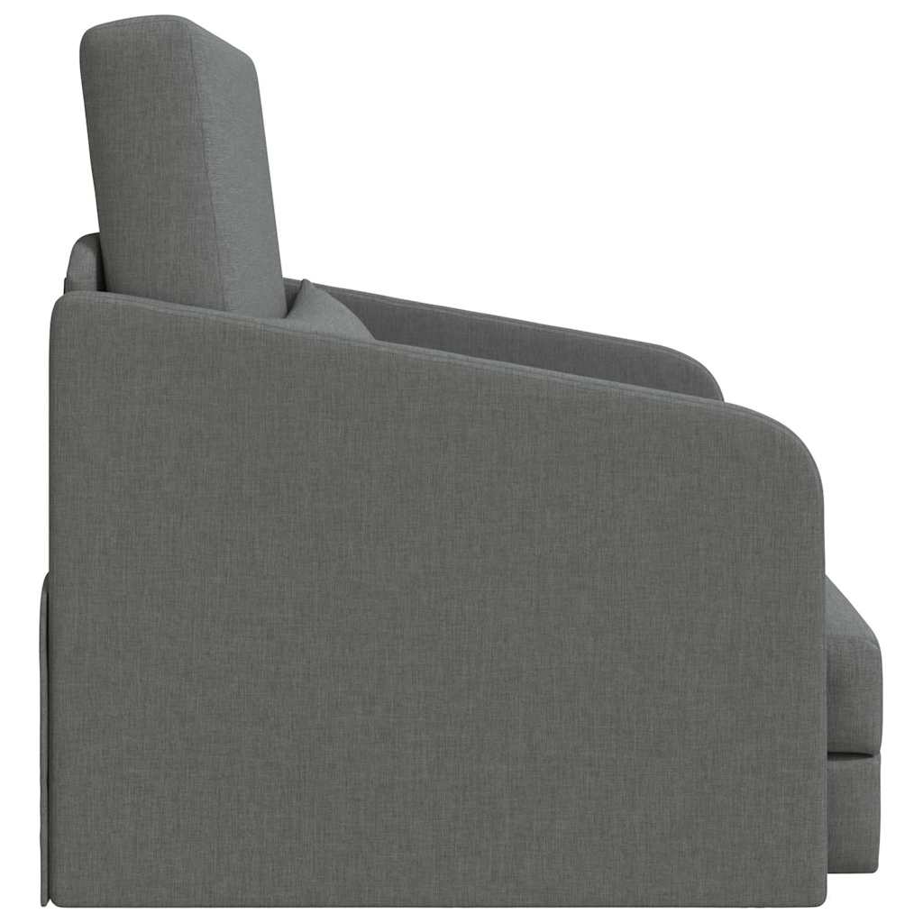 Schlafsofa Dunkelgrau 65 x 80 x 83 cm Stoff