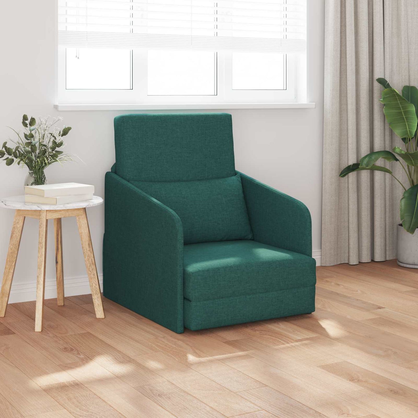 Schlafsofa Dunkelgrün 65 x 80 x 83 cm Stoff