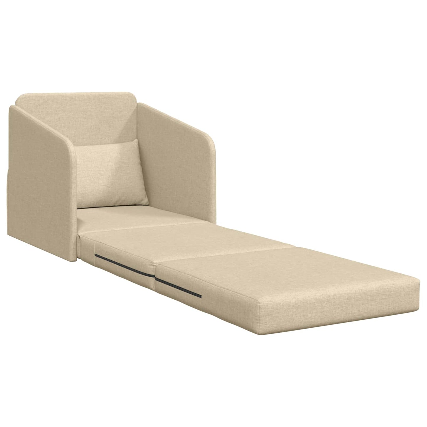 Schlafsofa Creme 65 x 80 x 83 cm Stoff