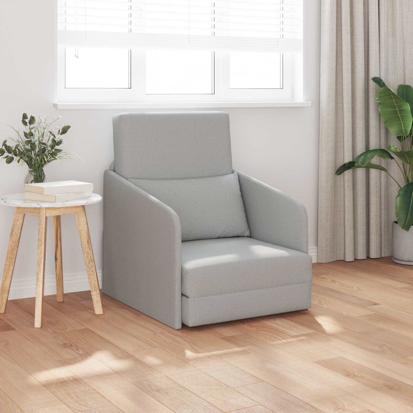 Schlafsofa Wolkengrau 65 x 80 x 83 cm Stoff