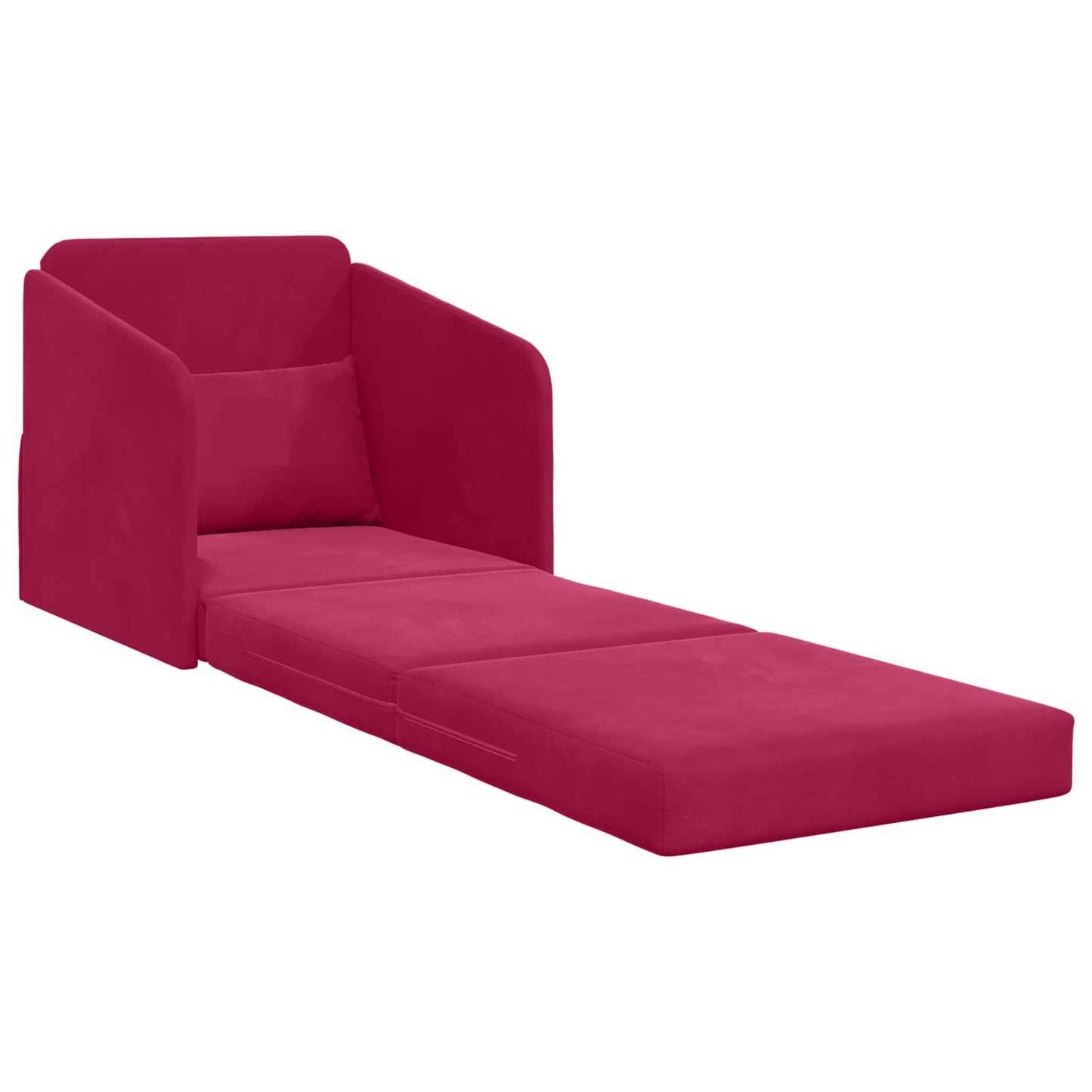 Schlafsofa Weinrot 65 x 80 x 83 cm Samt