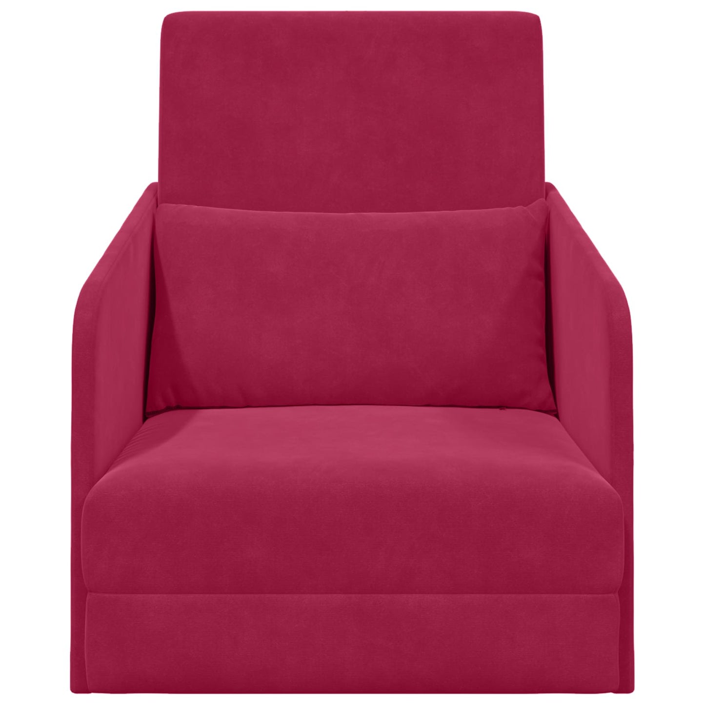 Schlafsofa Weinrot 65 x 80 x 83 cm Samt