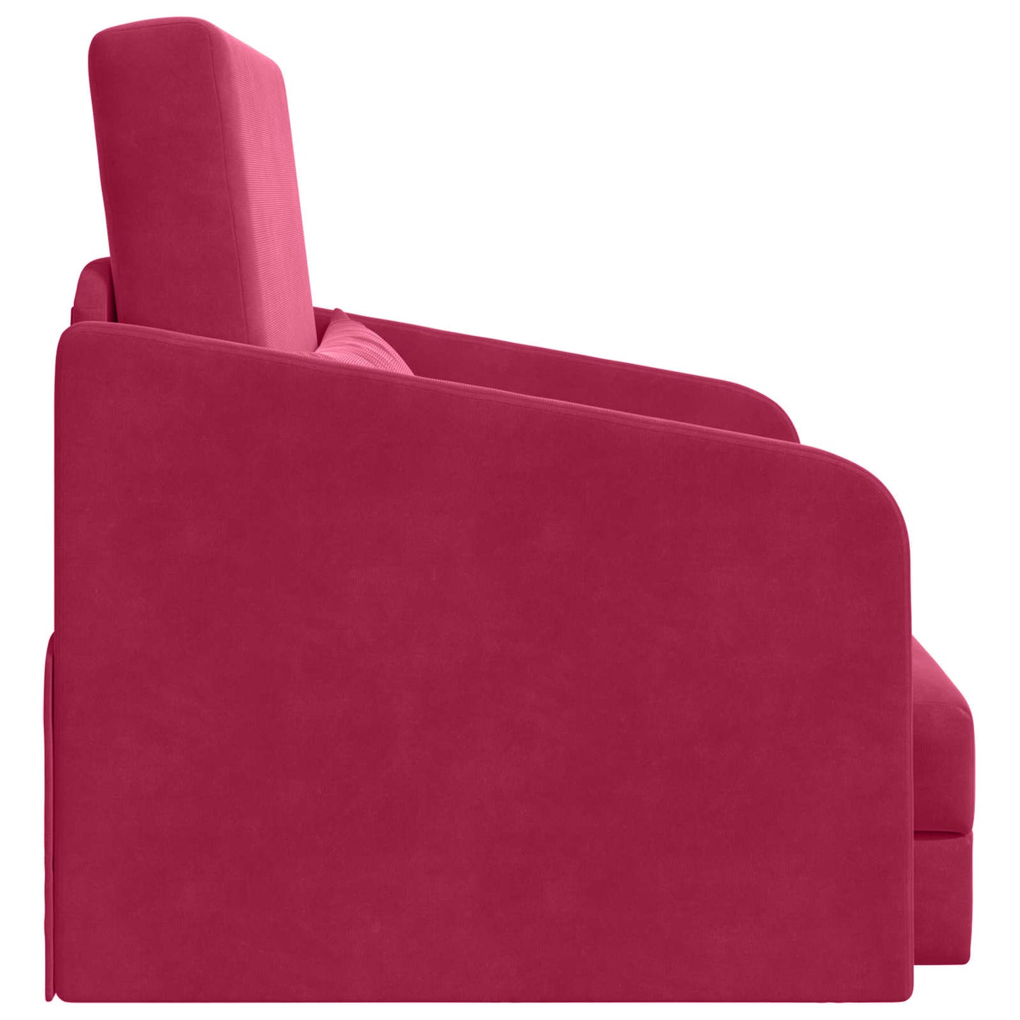 Schlafsofa Weinrot 65 x 80 x 83 cm Samt