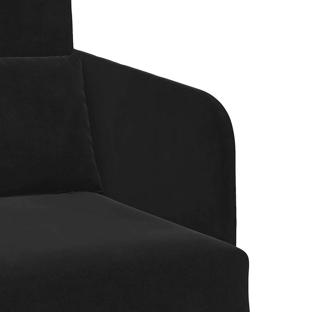 Schlafsofa Schwarz 65 x 80 x 83 cm Samt