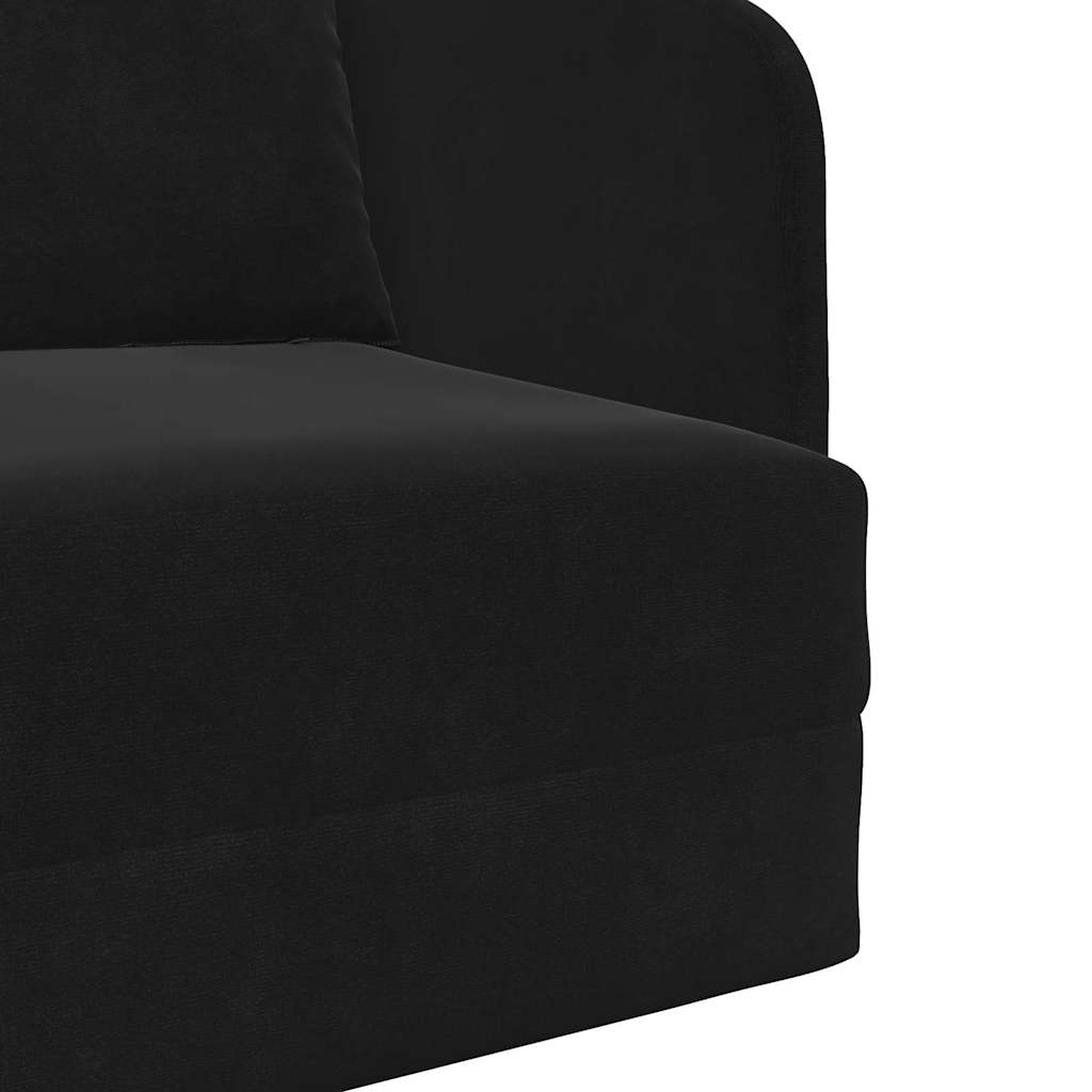Schlafsofa Schwarz 65 x 80 x 83 cm Samt