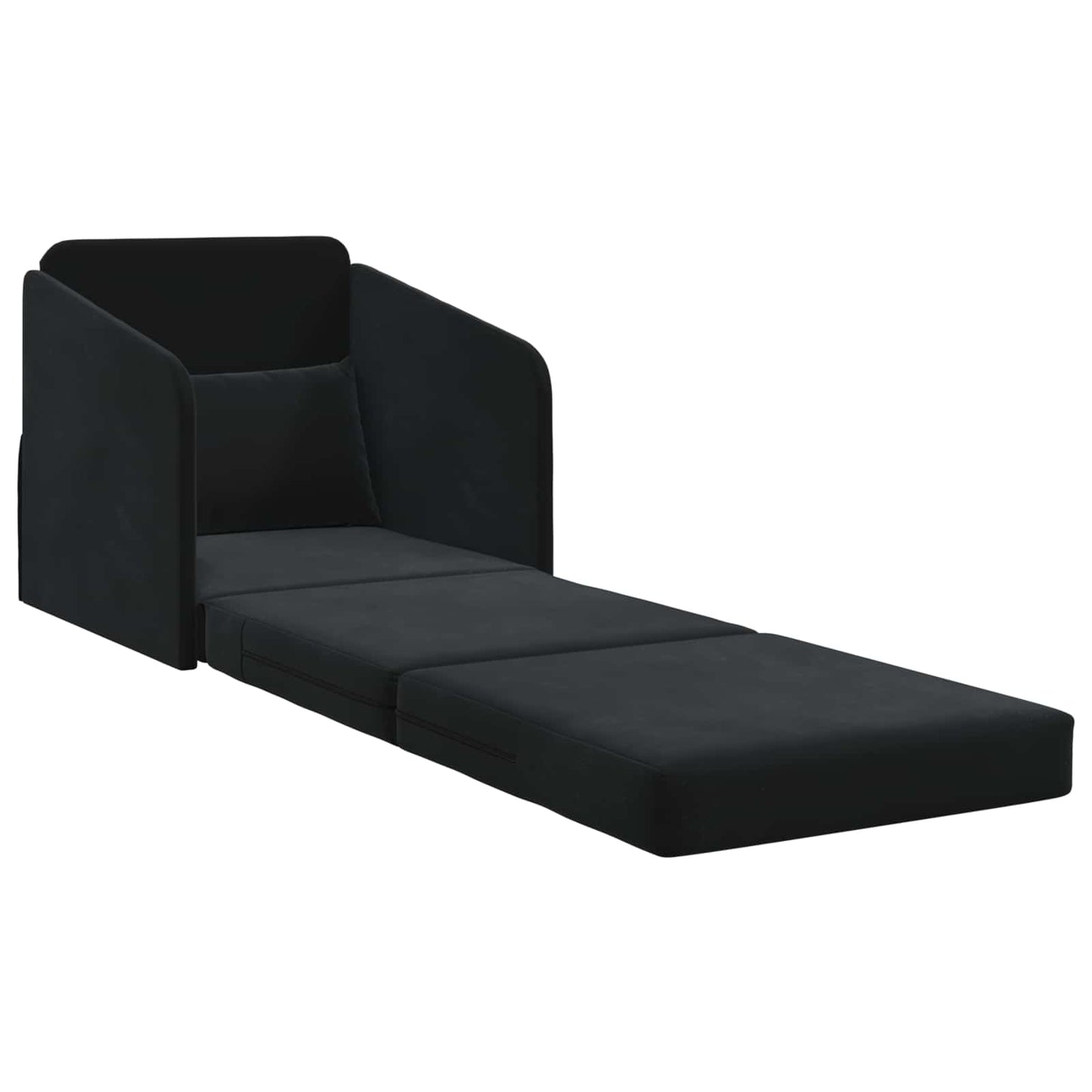 Schlafsofa Schwarz 65 x 80 x 83 cm Samt