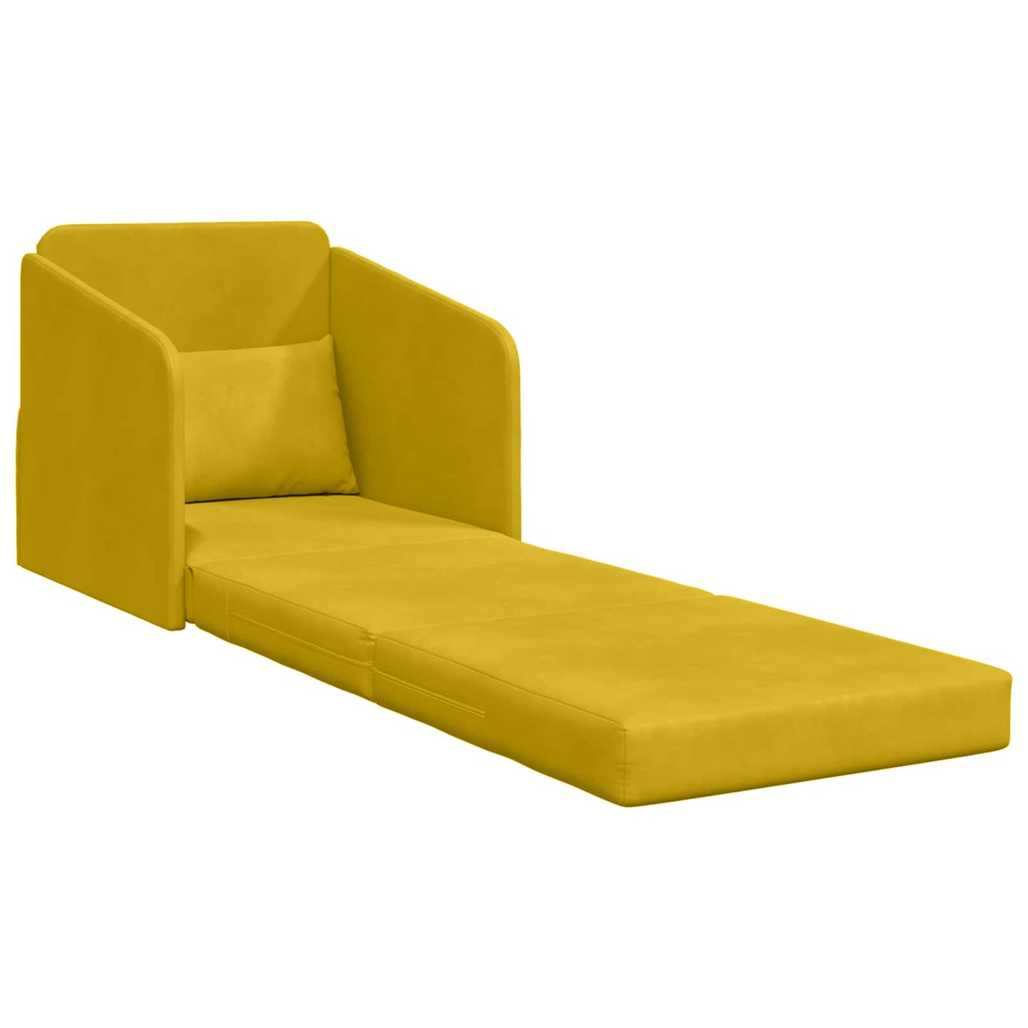Schlafsofa Gelb 65 x 80 x 83 cm Samt