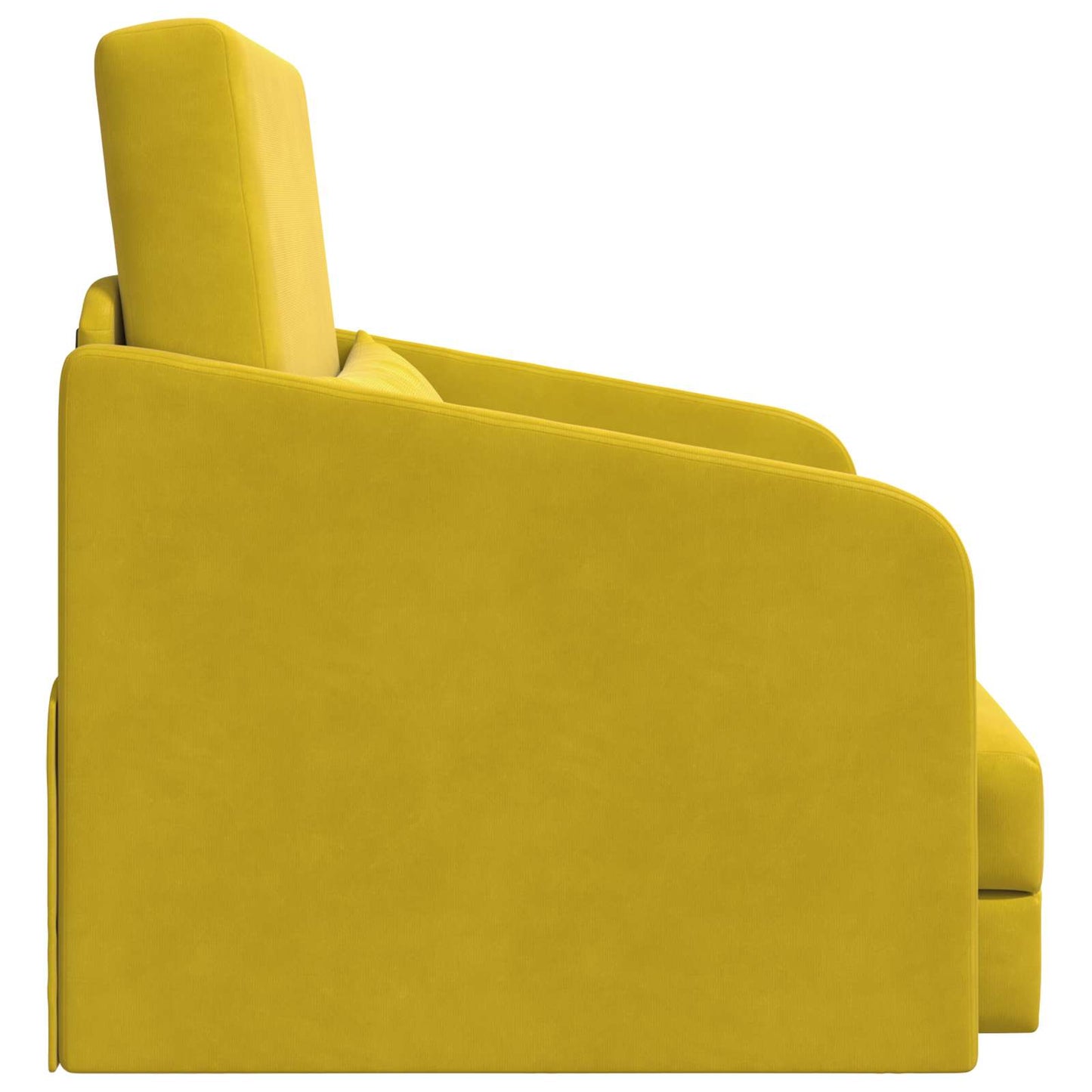 Schlafsofa Gelb 65 x 80 x 83 cm Samt