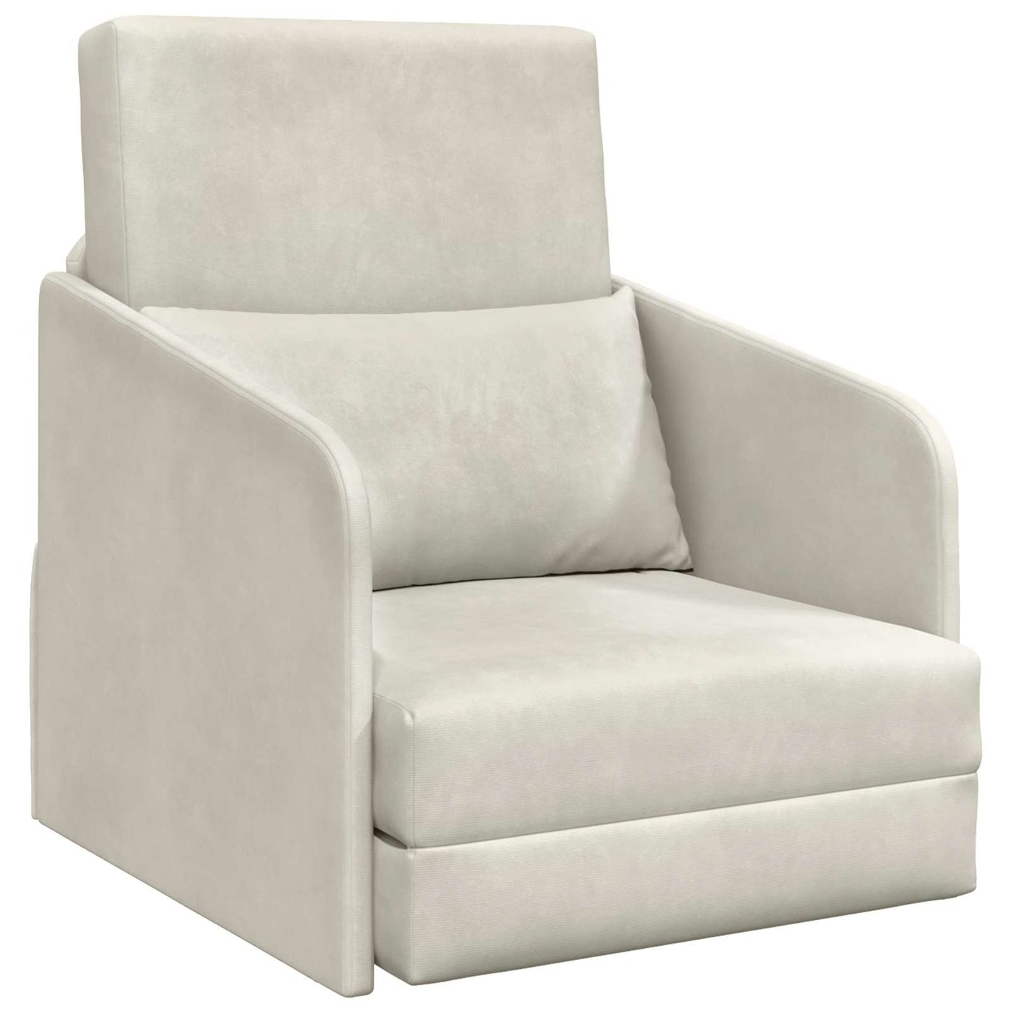 Schlafsofa Creme 65 x 80 x 83 cm Samt