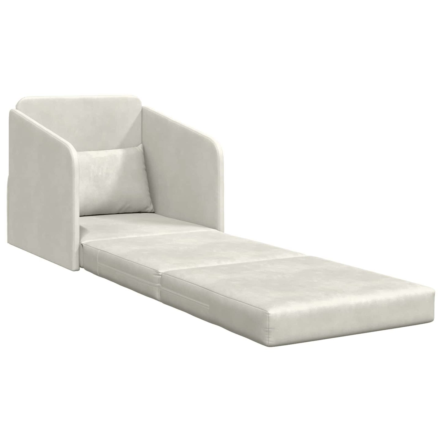 Schlafsofa Creme 65 x 80 x 83 cm Samt