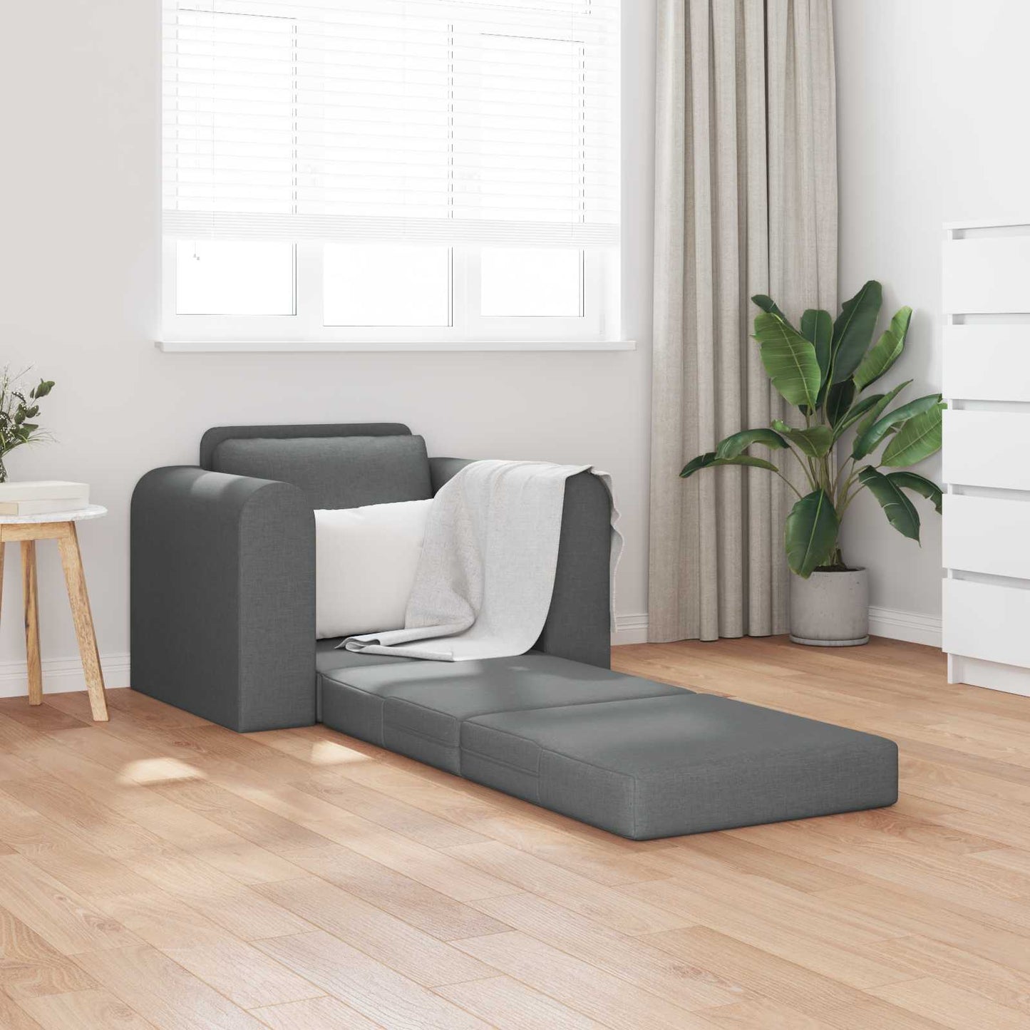 Schlafsofa Dunkelgrau 98 x 71 x 83 cm Stoff