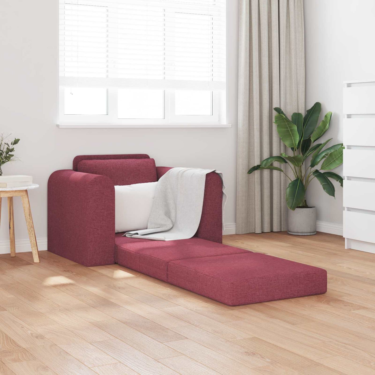 Schlafsofa Weinrot 98 x 71 x 83 cm Stoff