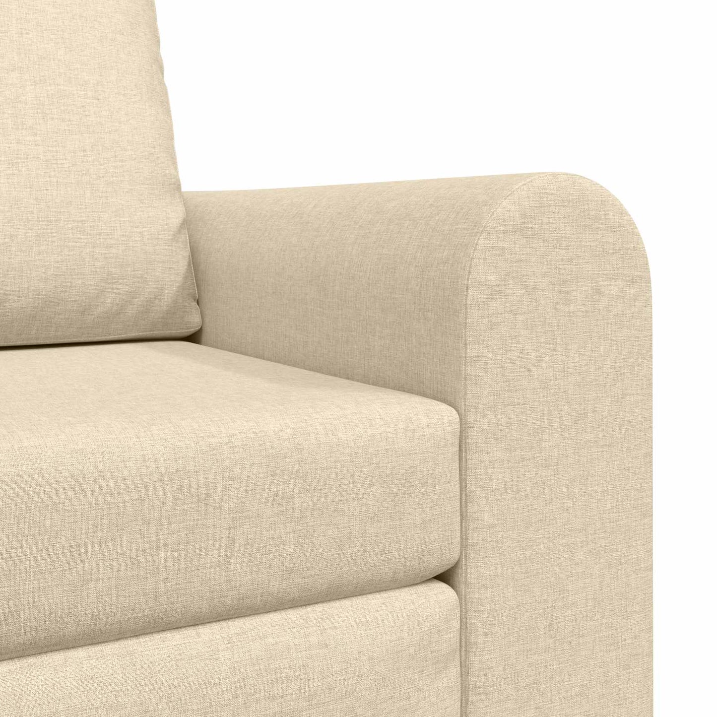 Schlafsofa Creme 98 x 71 x 83 cm Stoff