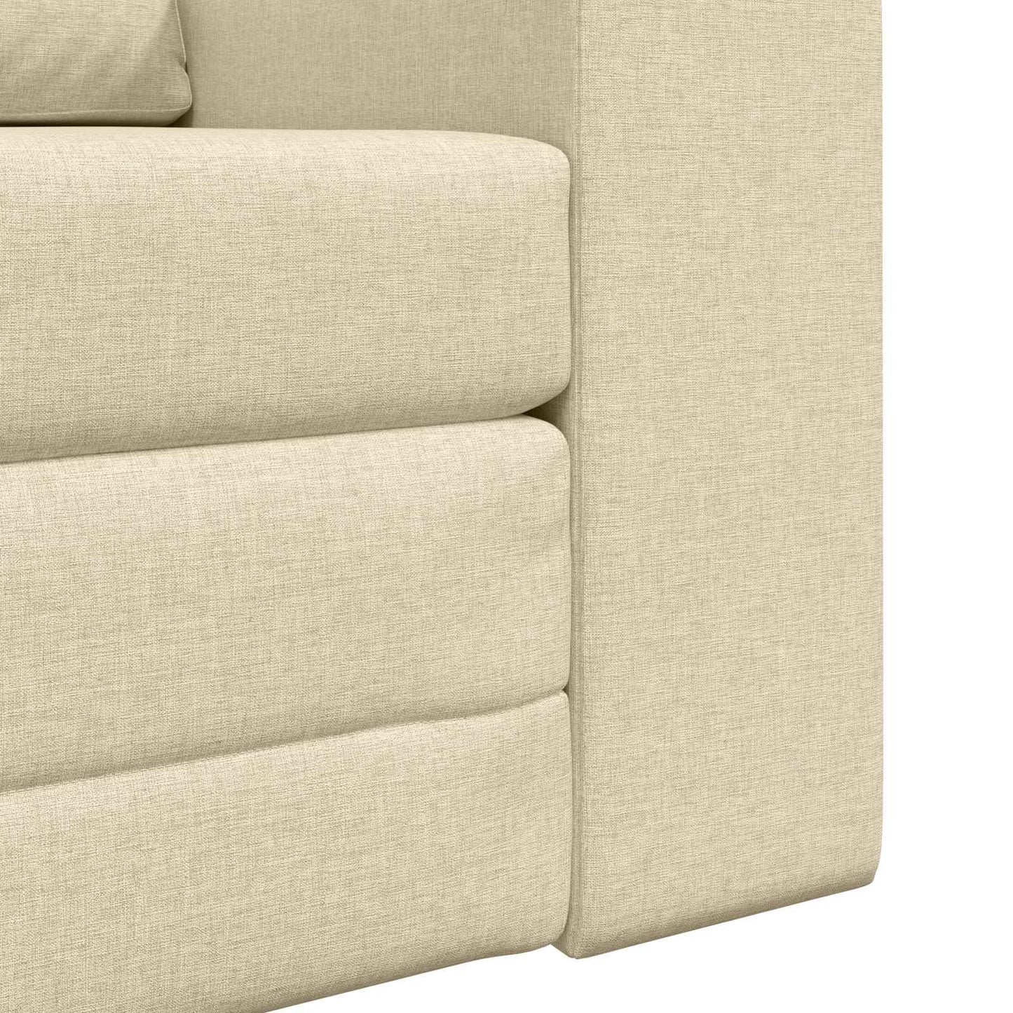 Schlafsofa Creme 98 x 71 x 83 cm Stoff