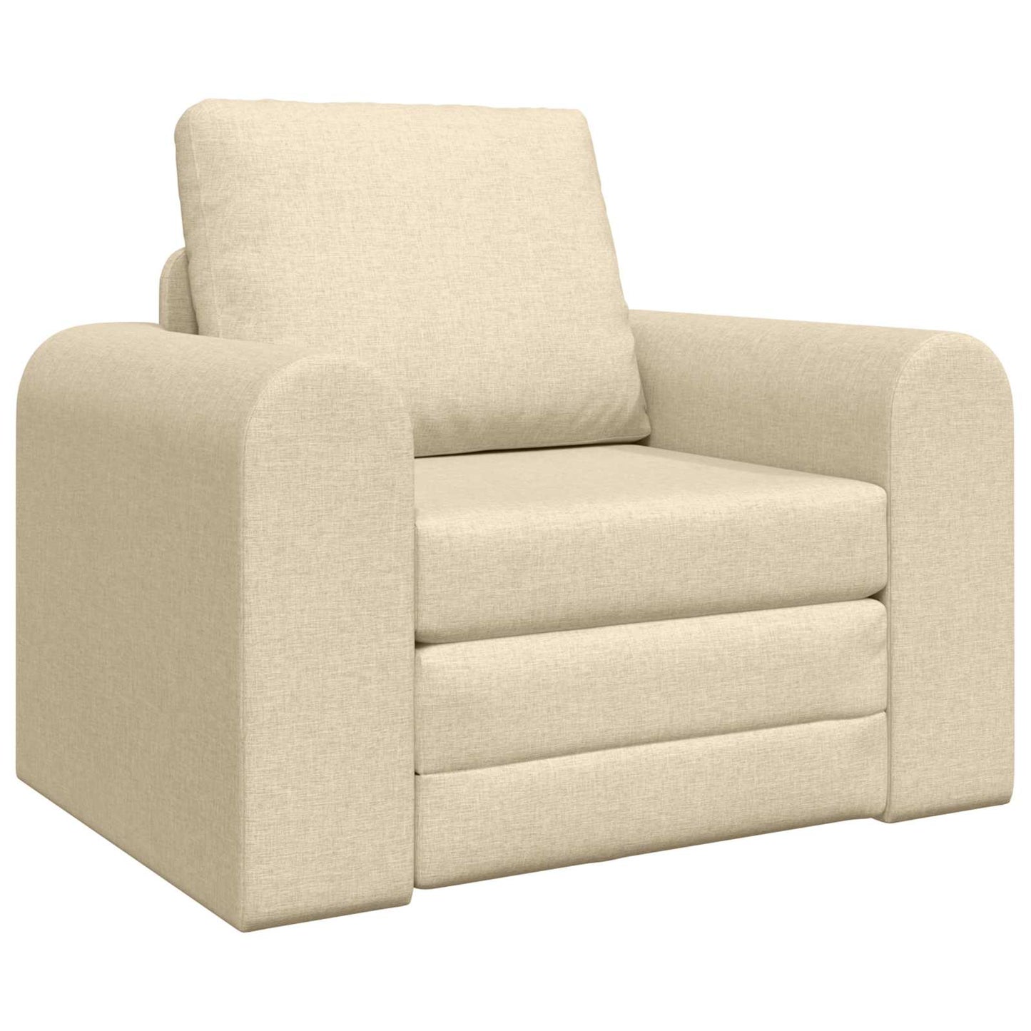 Schlafsofa Creme 98 x 71 x 83 cm Stoff