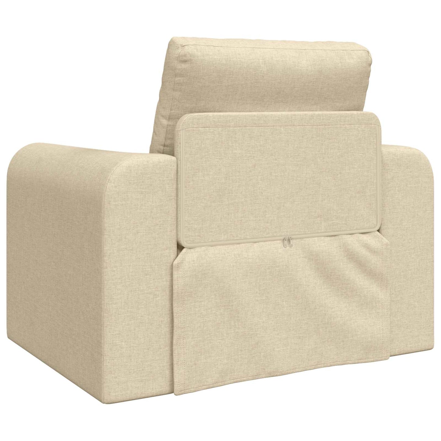 Schlafsofa Creme 98 x 71 x 83 cm Stoff