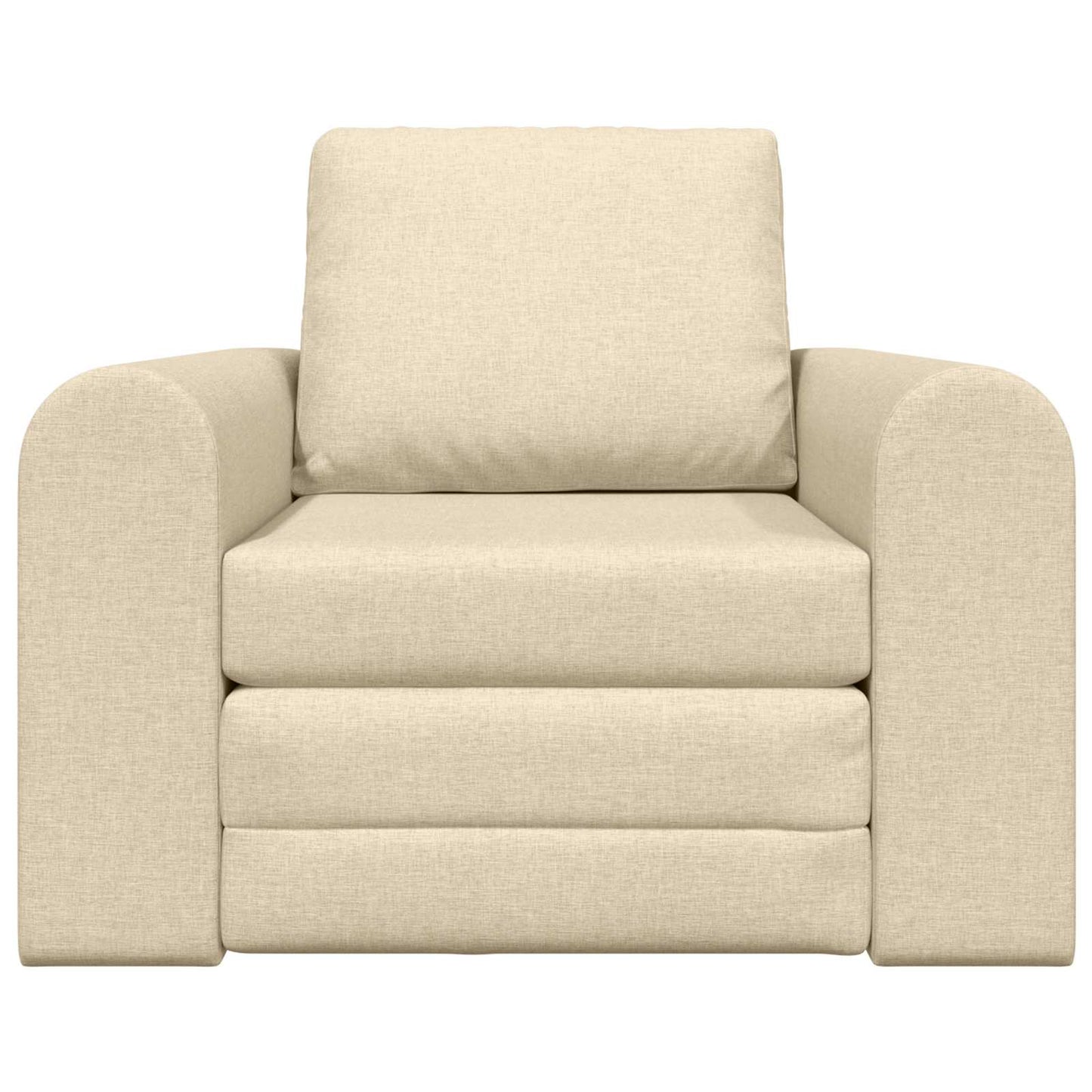Schlafsofa Creme 98 x 71 x 83 cm Stoff
