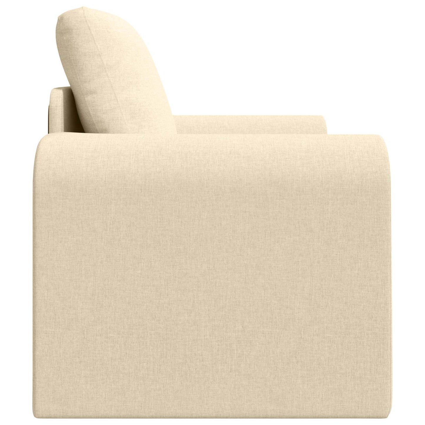 Schlafsofa Creme 98 x 71 x 83 cm Stoff