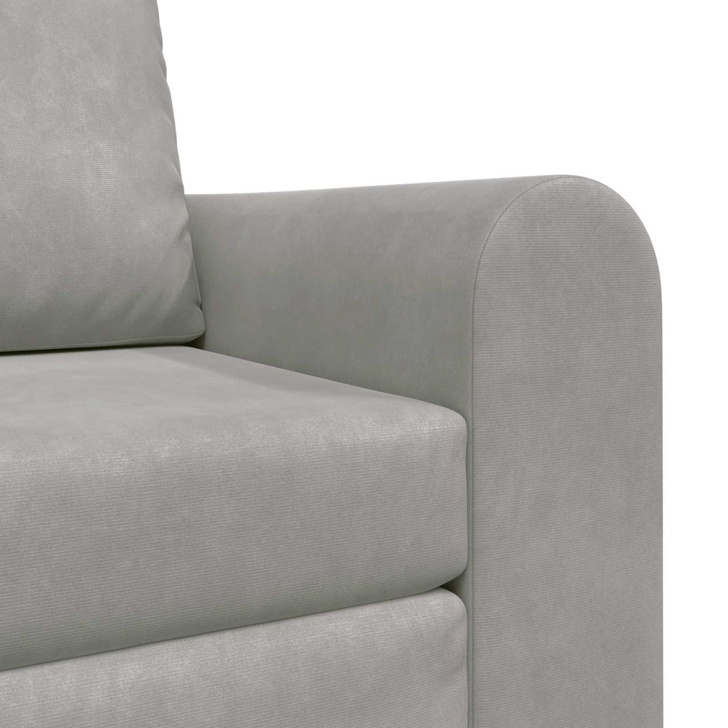 Schlafsofa Hellgrau 98 x 71 x 83 cm Samt