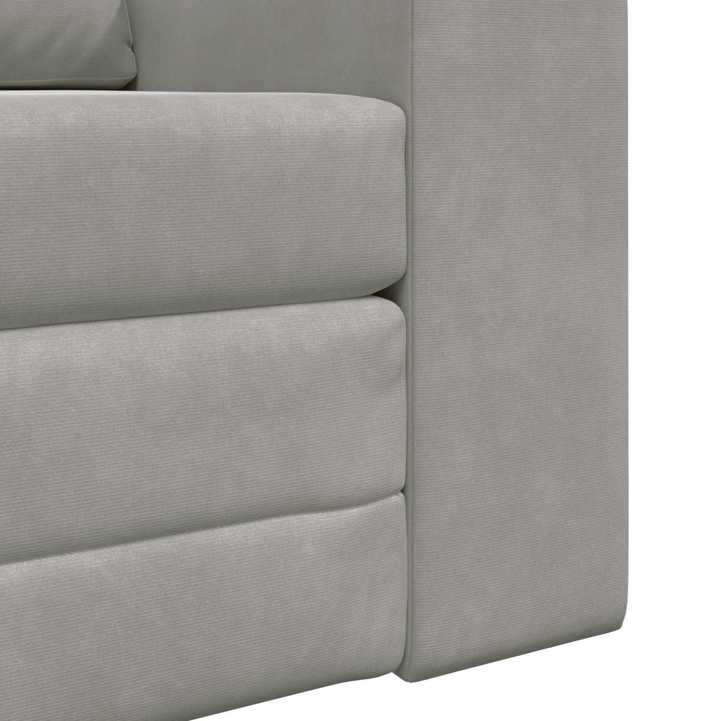 Schlafsofa Hellgrau 98 x 71 x 83 cm Samt