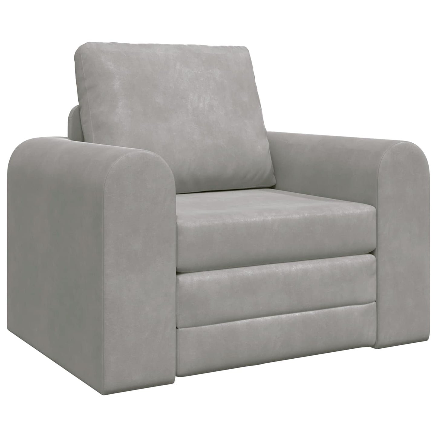 Schlafsofa Hellgrau 98 x 71 x 83 cm Samt