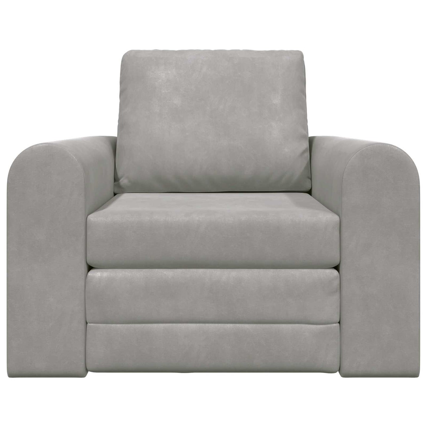 Schlafsofa Hellgrau 98 x 71 x 83 cm Samt