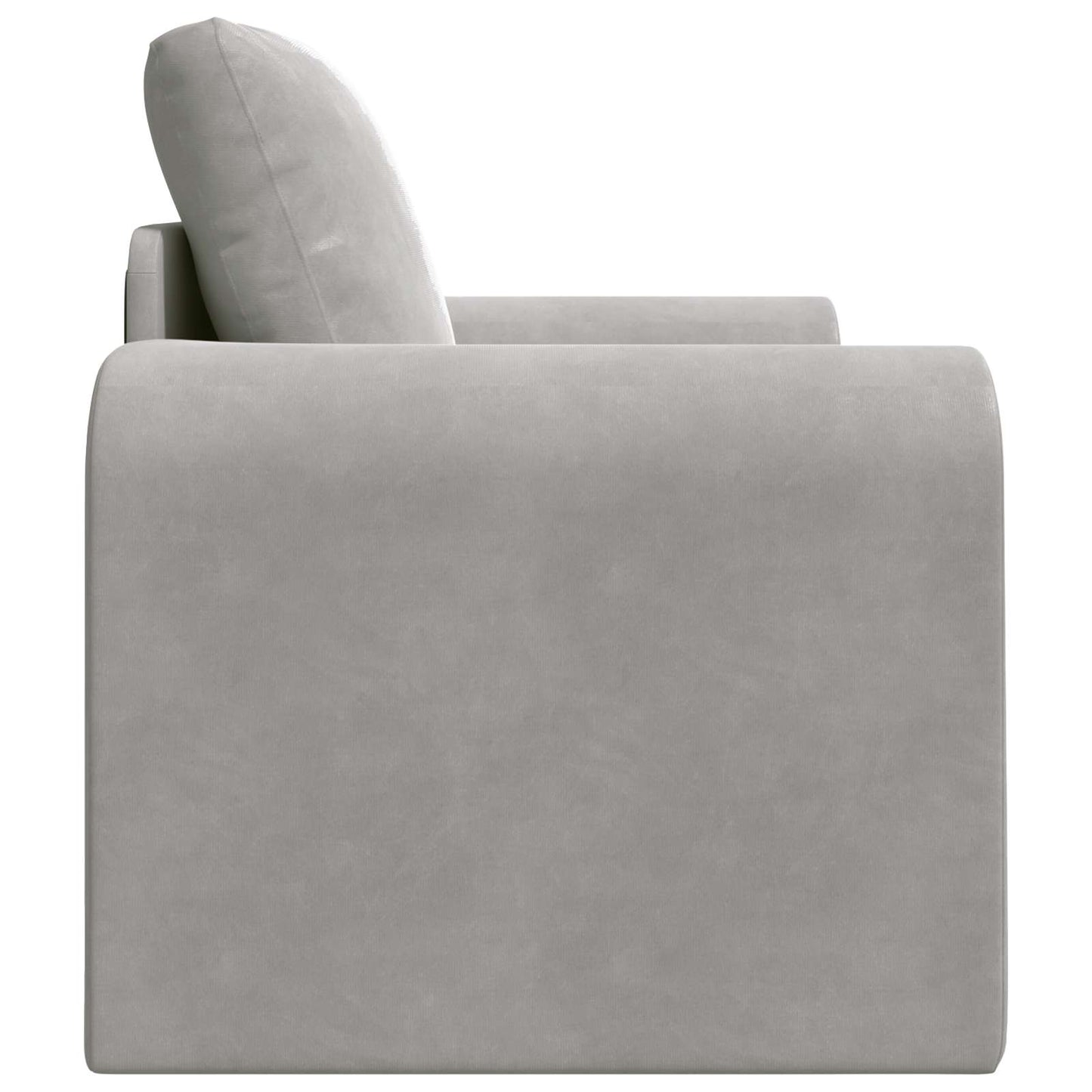 Schlafsofa Hellgrau 98 x 71 x 83 cm Samt