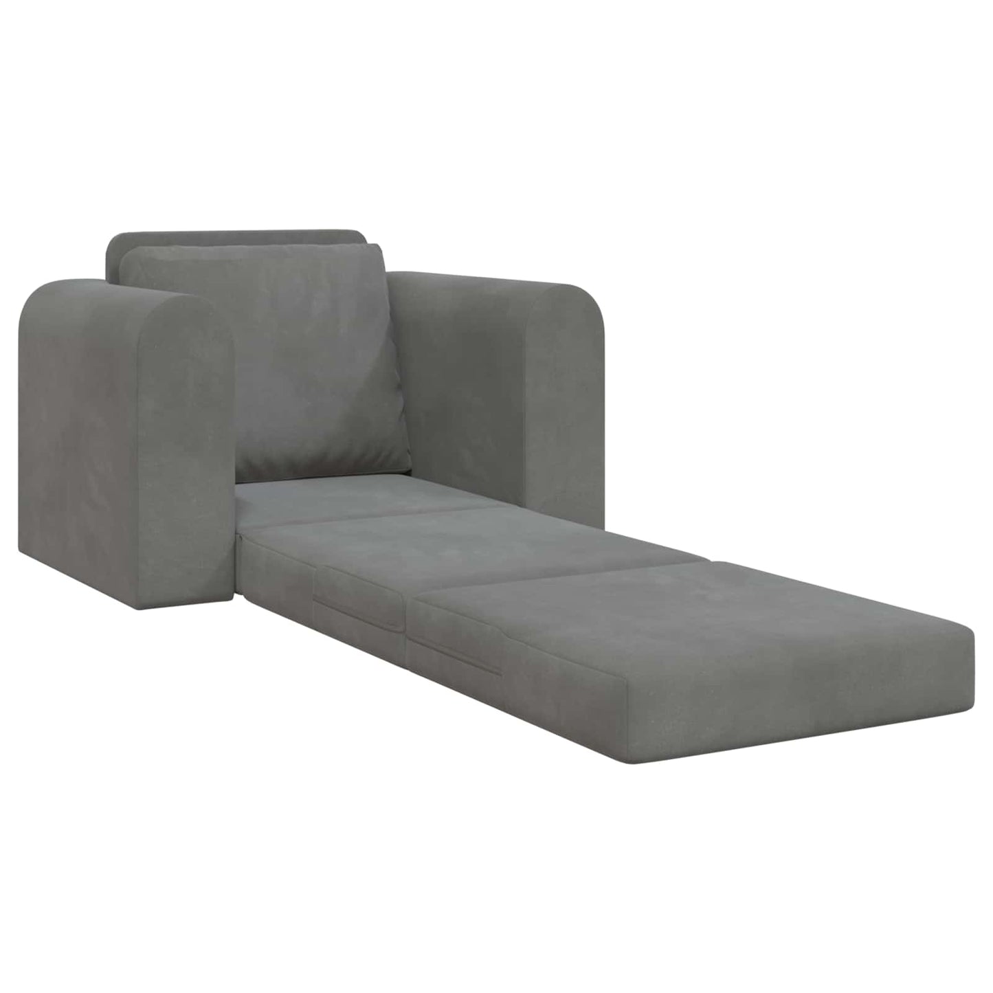 Schlafsofa Dunkelgrau 98 x 71 x 83 cm Samt