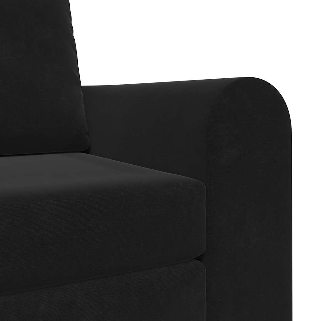 Schlafsofa Schwarz 98 x 71 x 83 cm Samt