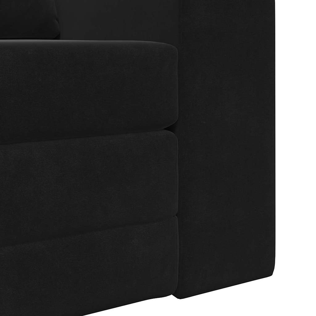 Schlafsofa Schwarz 98 x 71 x 83 cm Samt