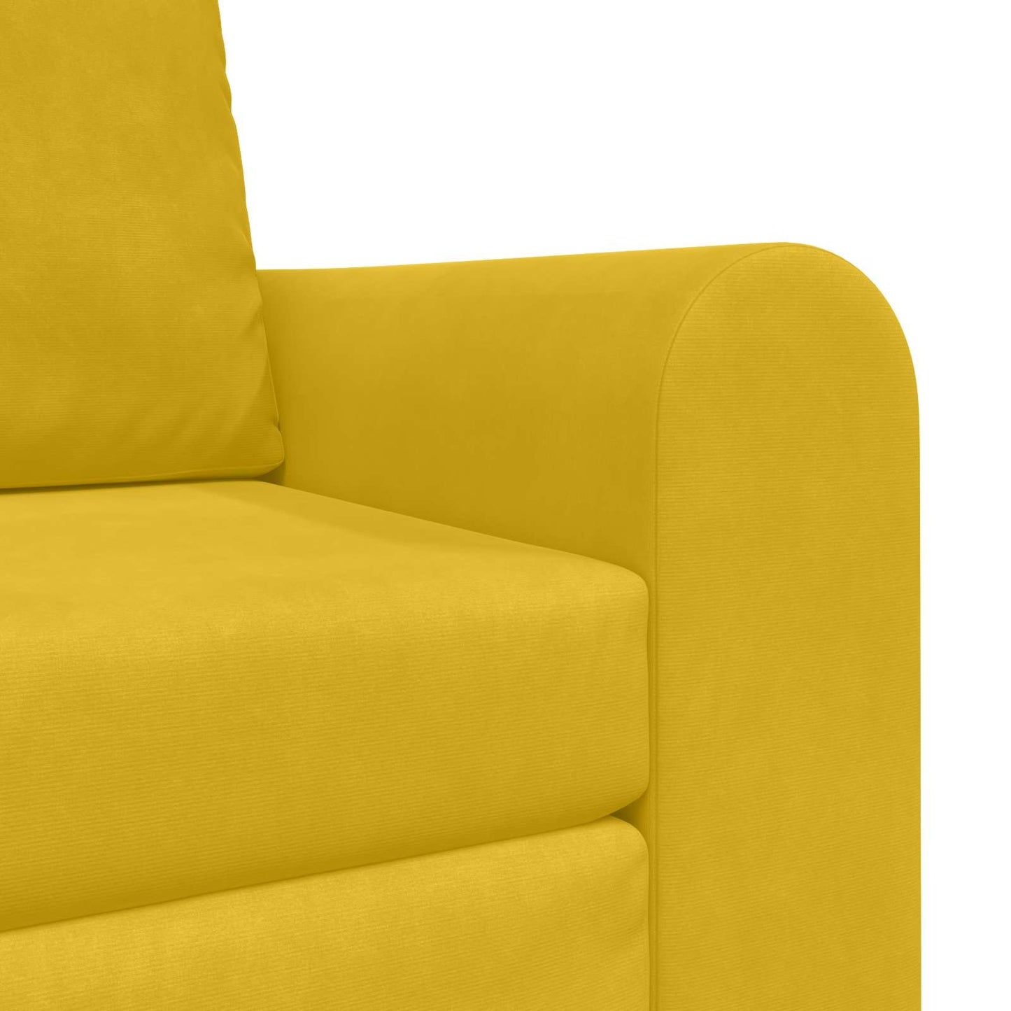 Schlafsofa Gelb 98 x 71 x 83 cm Samt