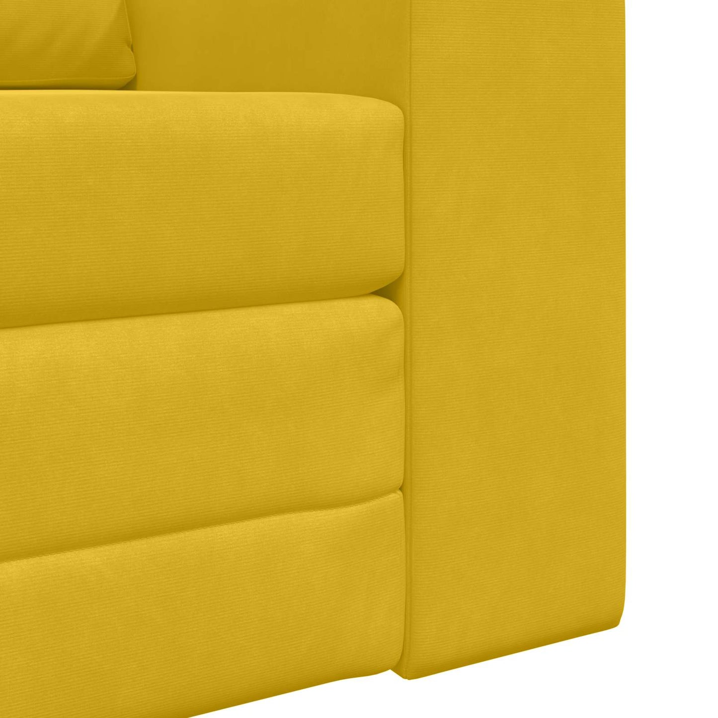 Schlafsofa Gelb 98 x 71 x 83 cm Samt