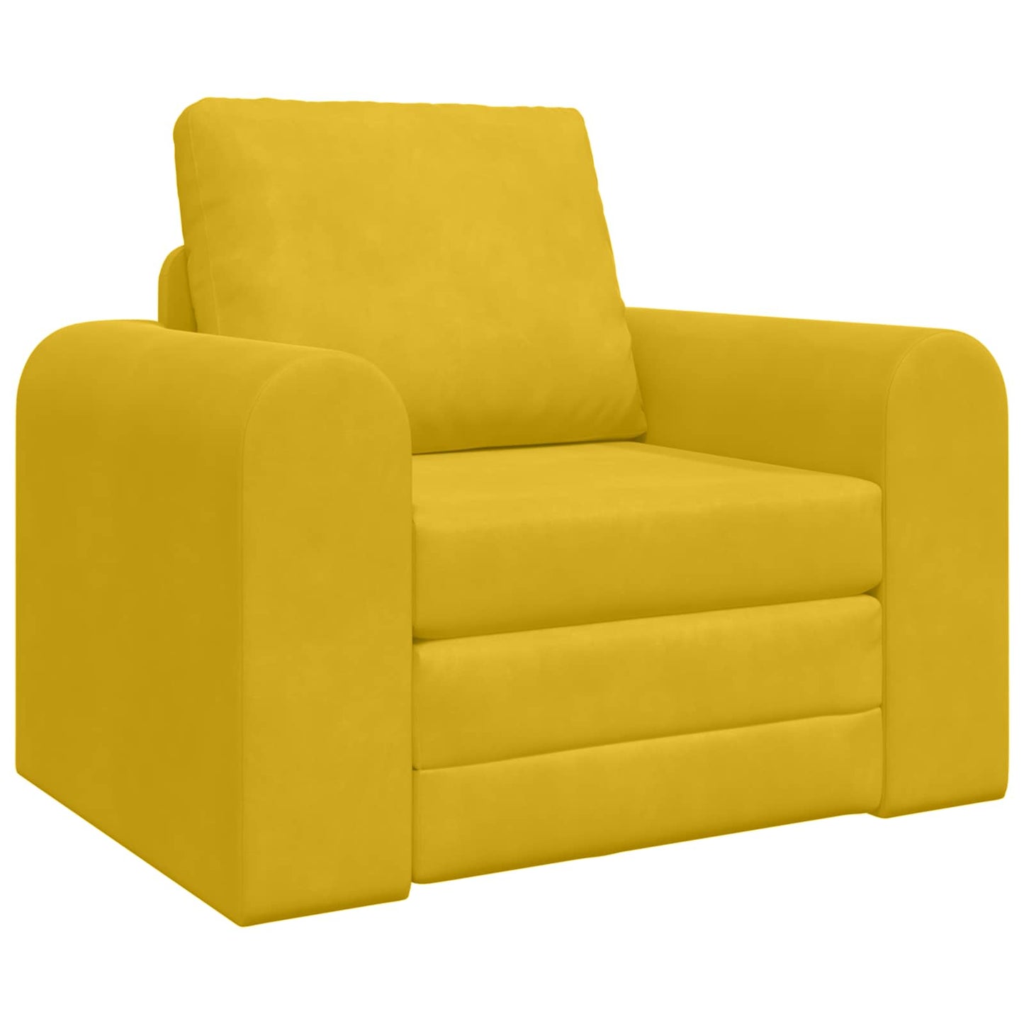 Schlafsofa Gelb 98 x 71 x 83 cm Samt