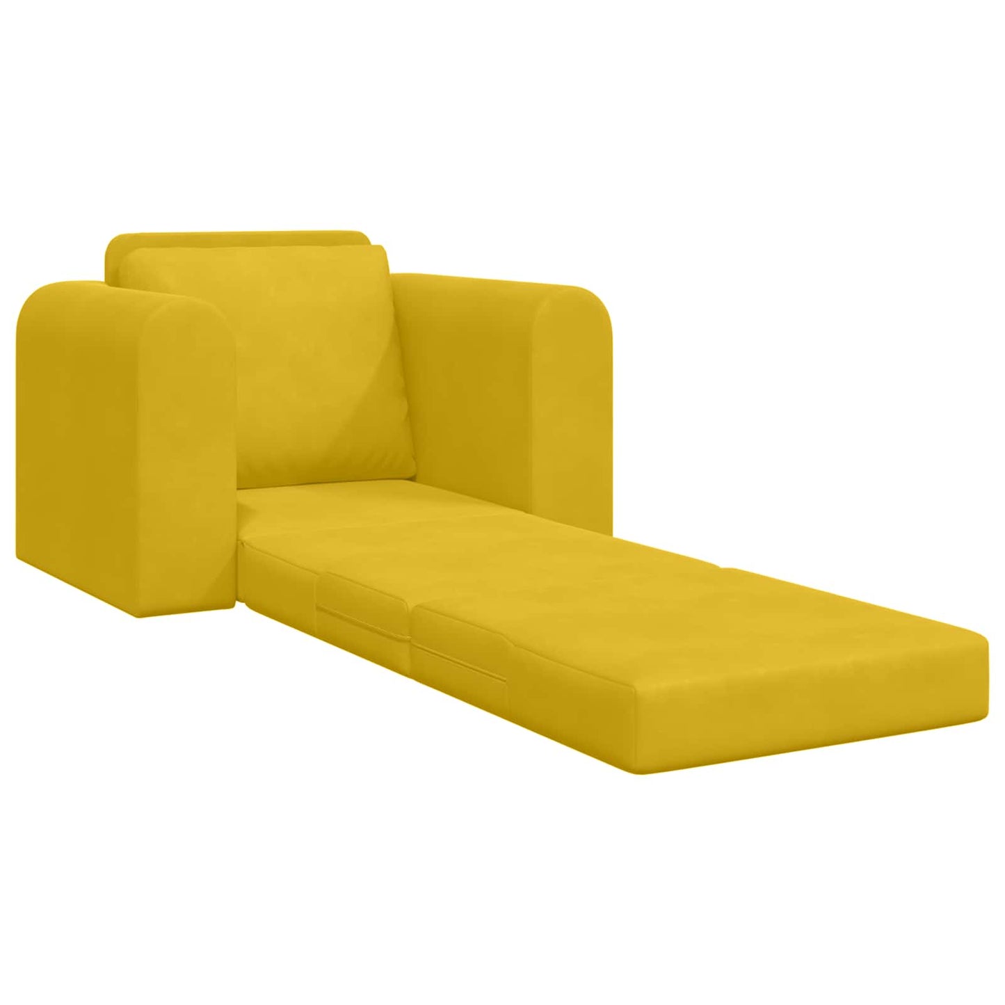 Schlafsofa Gelb 98 x 71 x 83 cm Samt