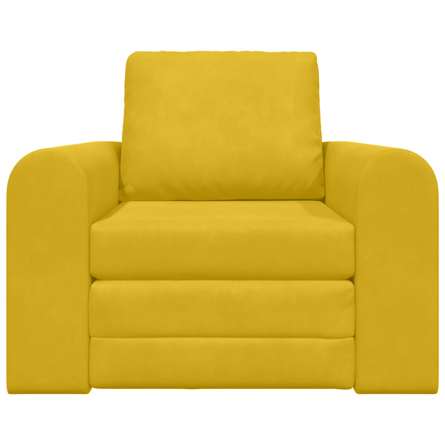 Schlafsofa Gelb 98 x 71 x 83 cm Samt