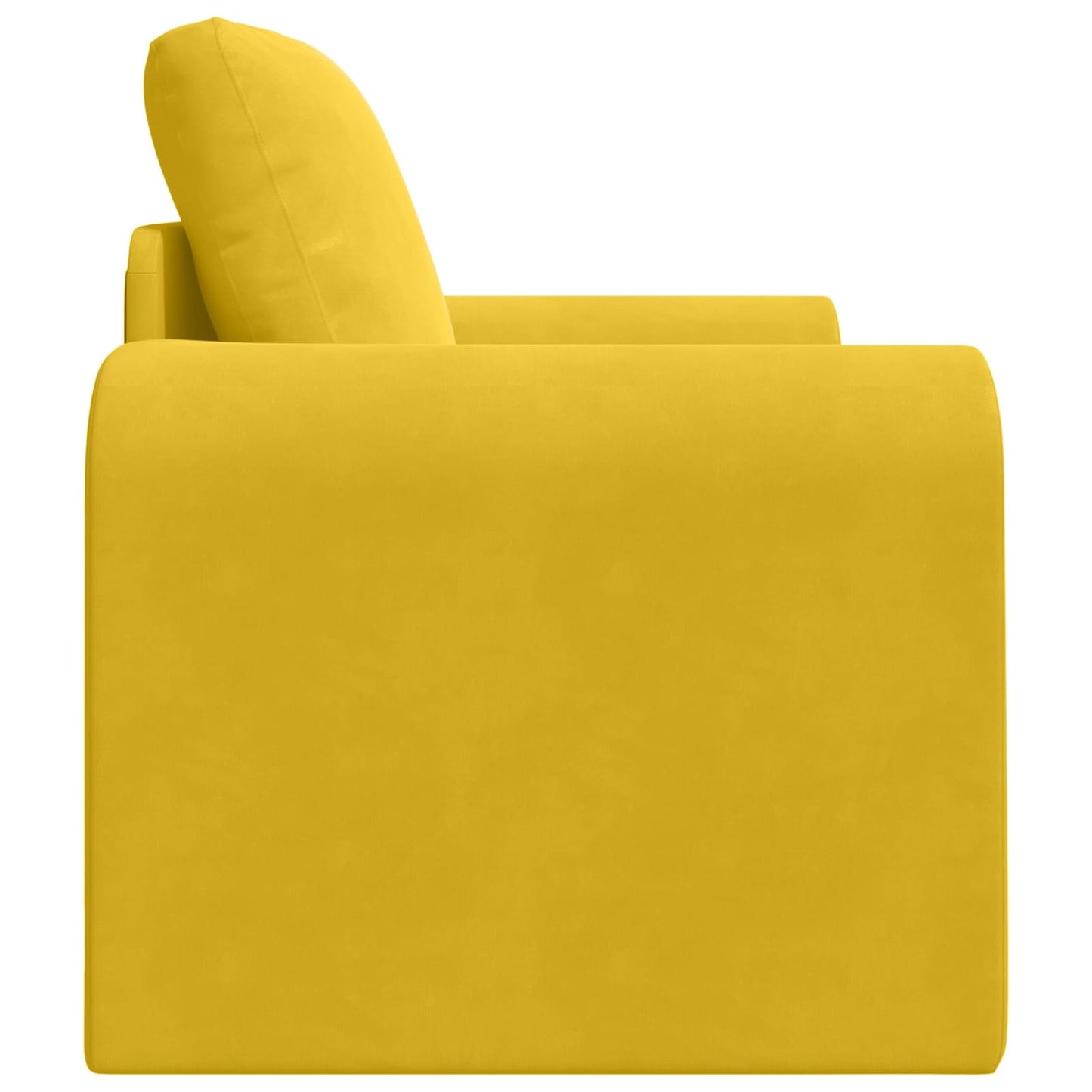 Schlafsofa Gelb 98 x 71 x 83 cm Samt