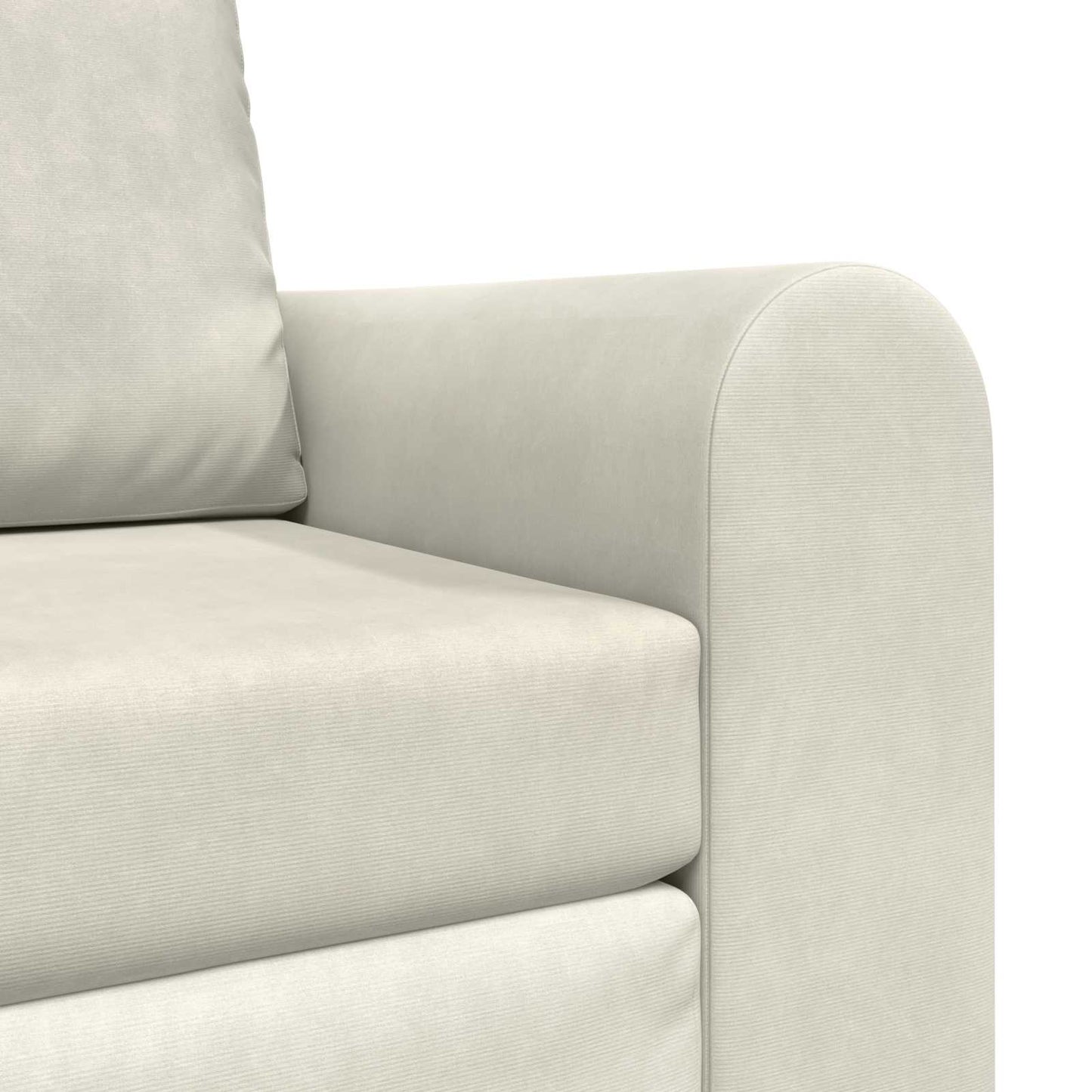 Schlafsofa Creme 98 x 71 x 83 cm Samt