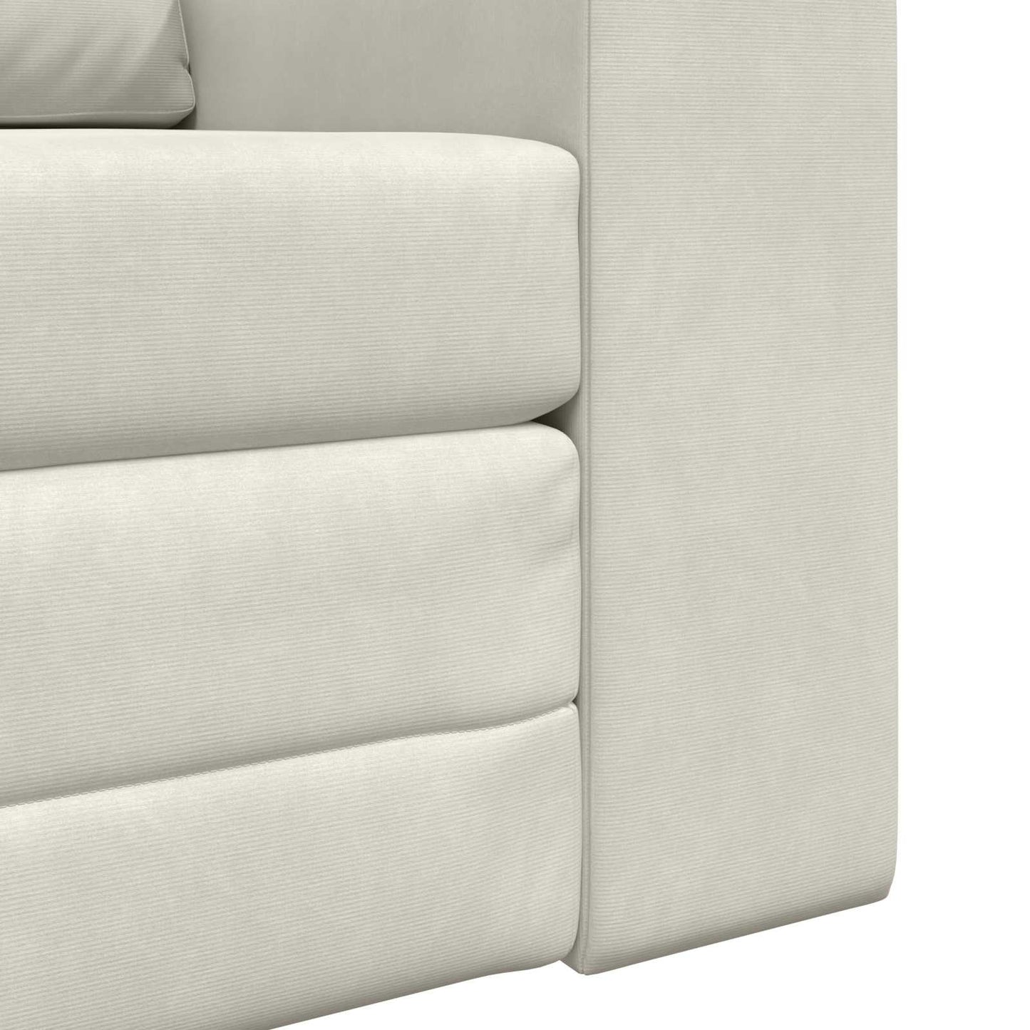 Schlafsofa Creme 98 x 71 x 83 cm Samt
