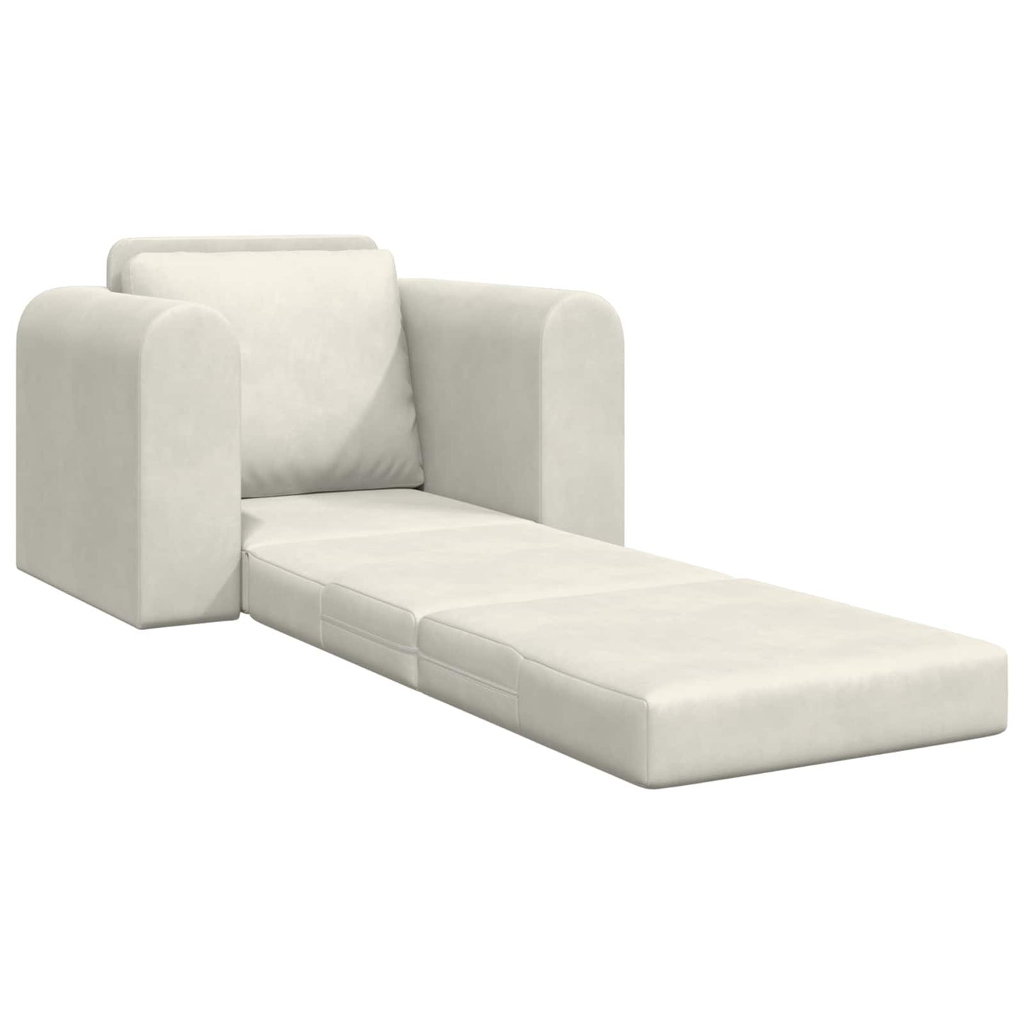 Schlafsofa Creme 98 x 71 x 83 cm Samt