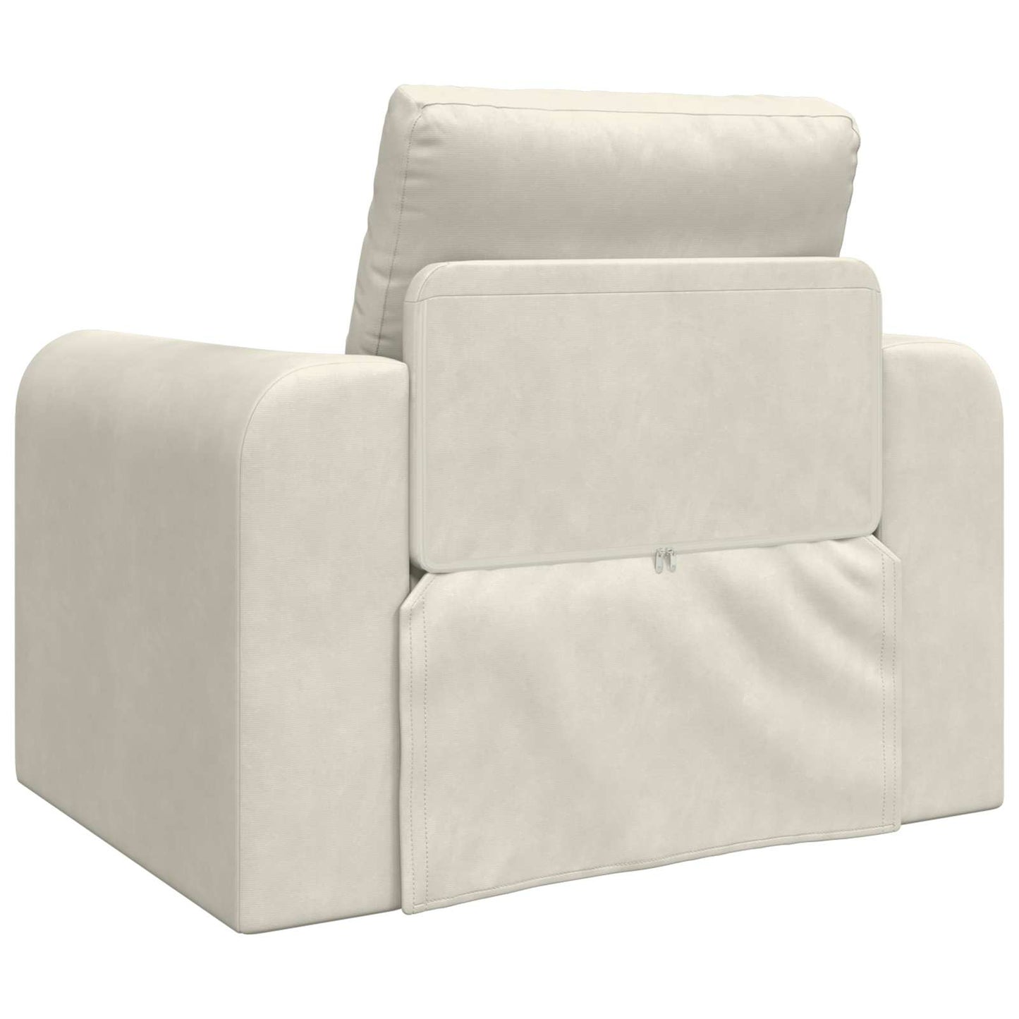 Schlafsofa Creme 98 x 71 x 83 cm Samt