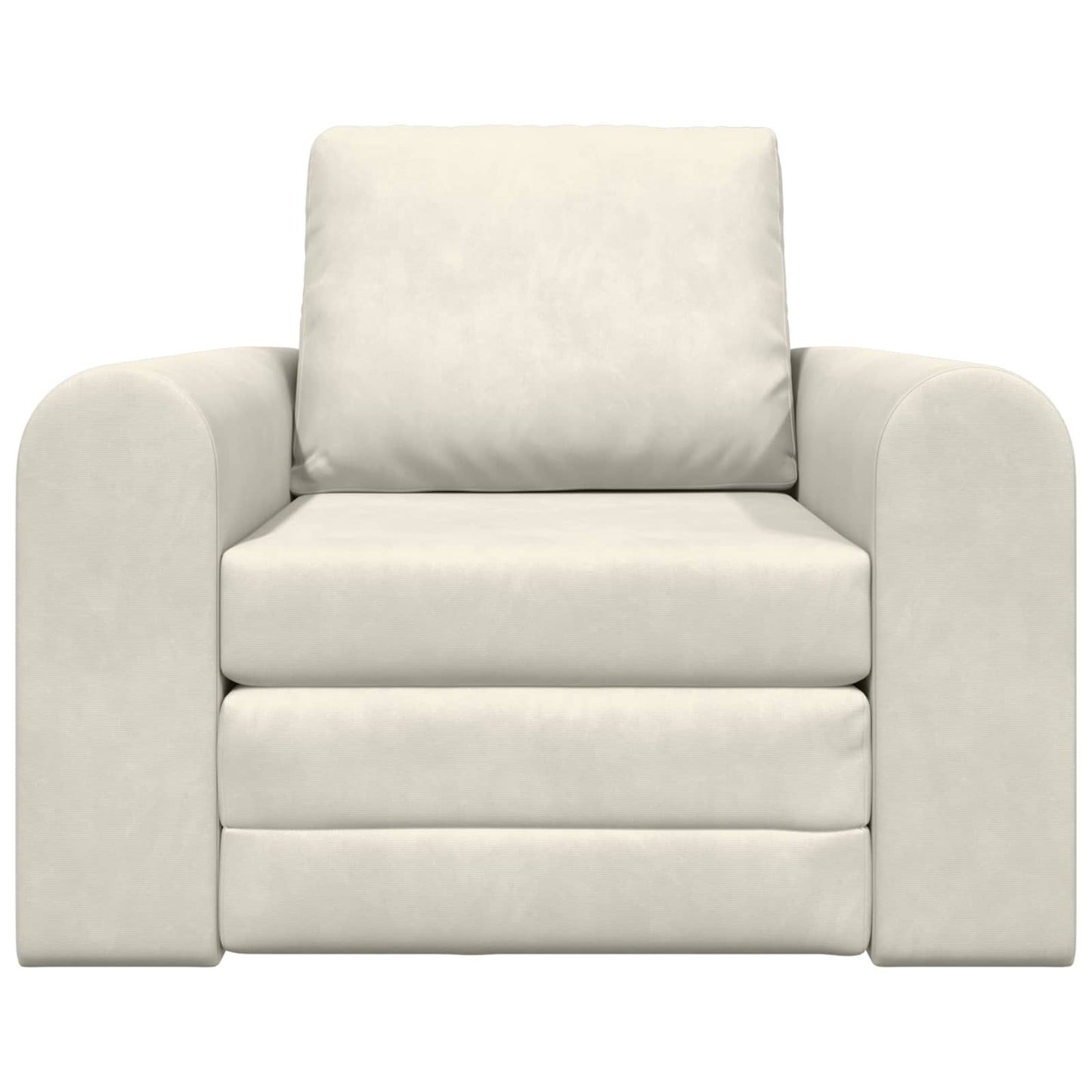 Schlafsofa Creme 98 x 71 x 83 cm Samt