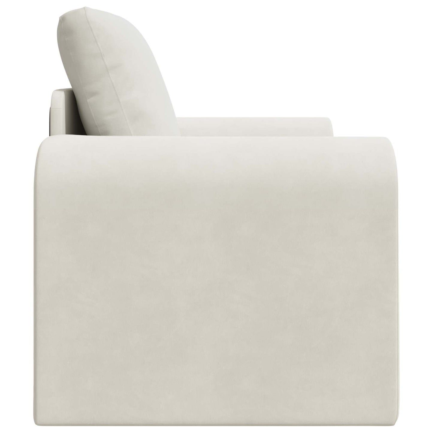Schlafsofa Creme 98 x 71 x 83 cm Samt